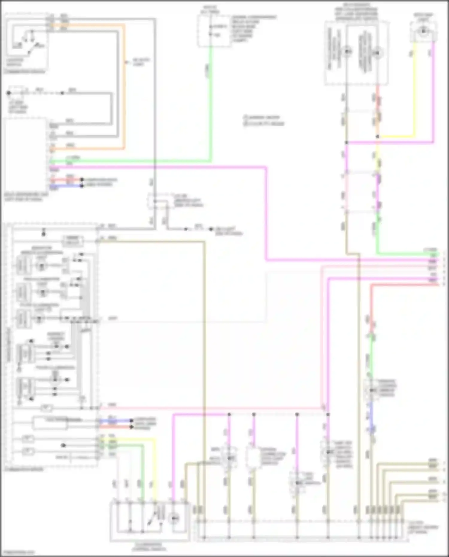 Impreza Subaru GK2 facelift (2019-2023): Instrument illumination circuit (1 of 2)