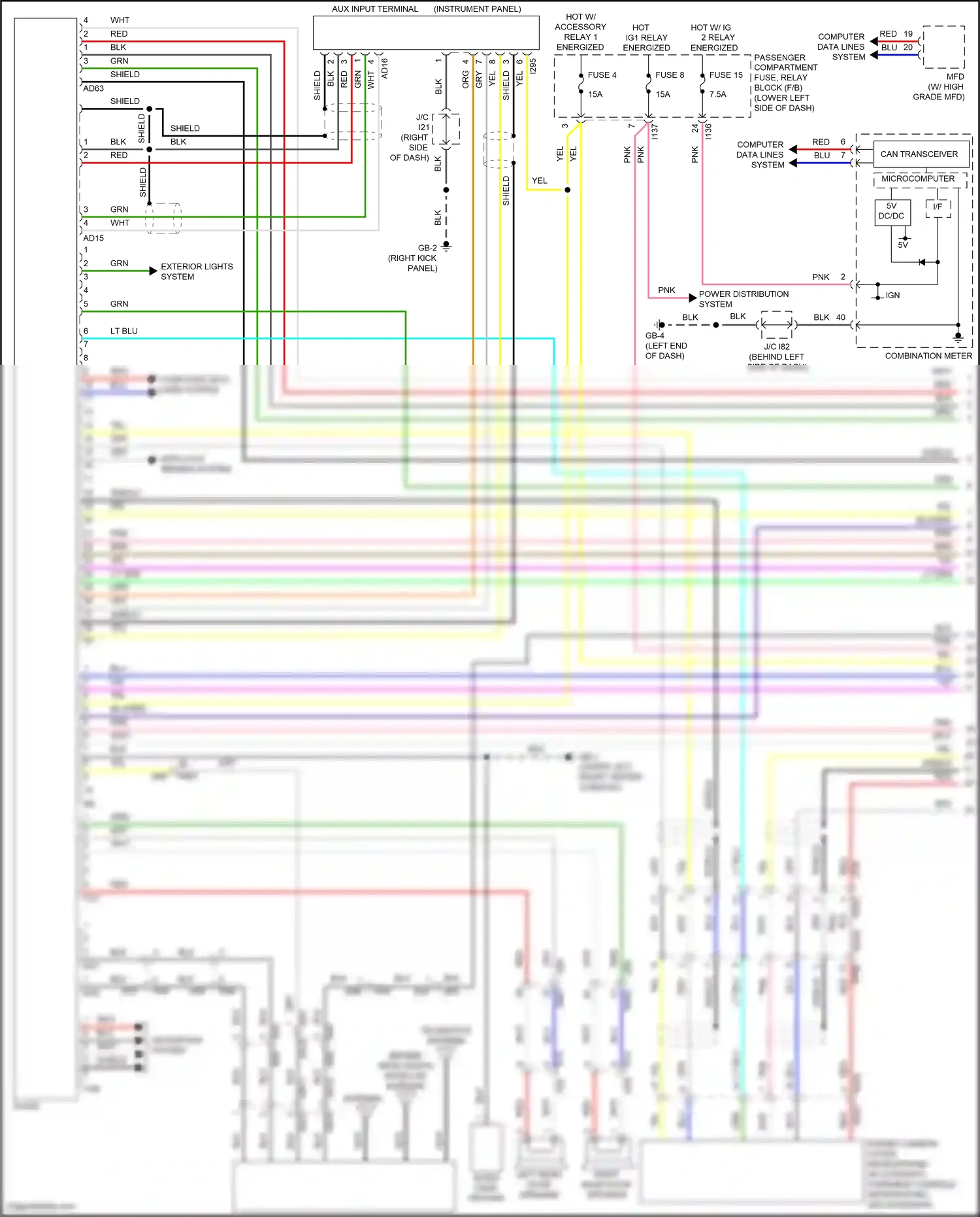Subaru Impreza GK2 facelift (2019-2023) computer data lines system wiring diagram  (29 of 65)
