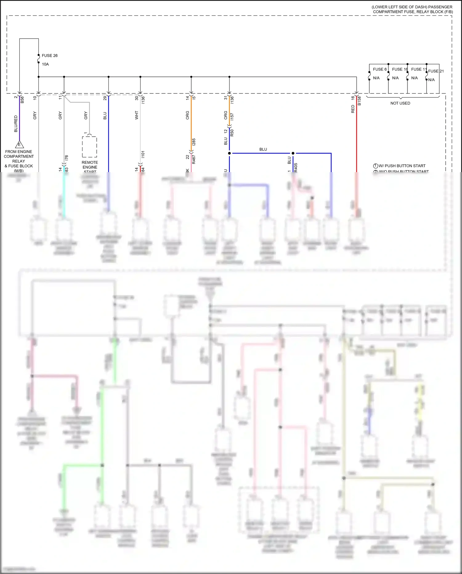 Subaru Impreza GK2 facelift (2019-2023) remote engine start control module wiring diagram  (5 of 5)