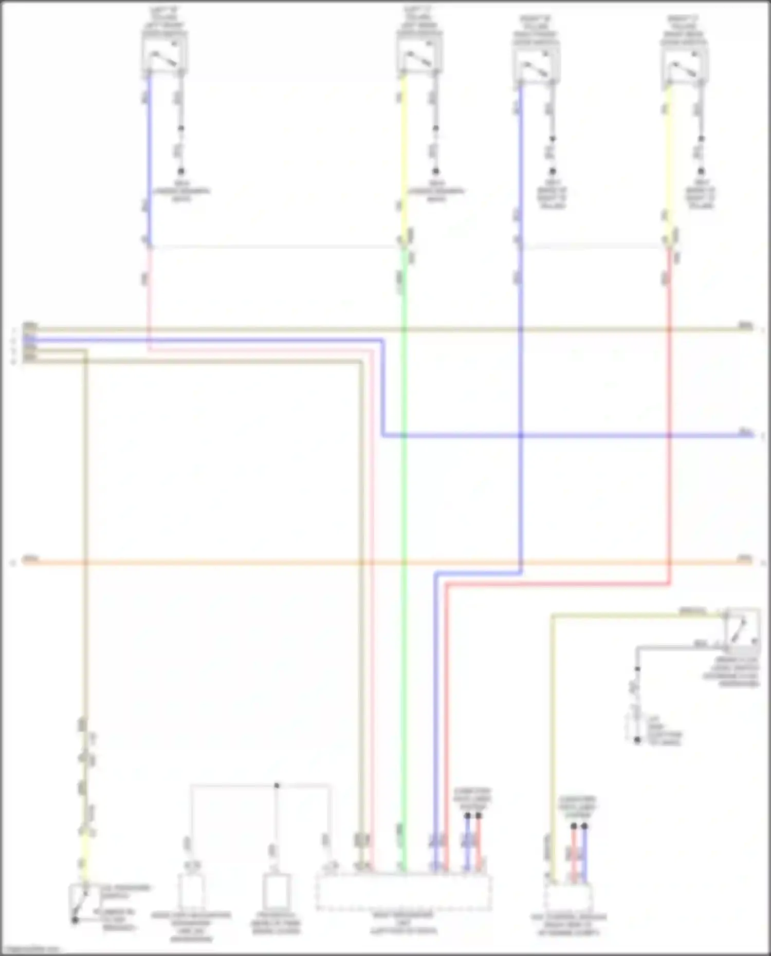 Car Wiring Diagrams for Impreza Subaru GK2 (2016-2019): Instrument cluster circuit, tft meter (2 of 3)