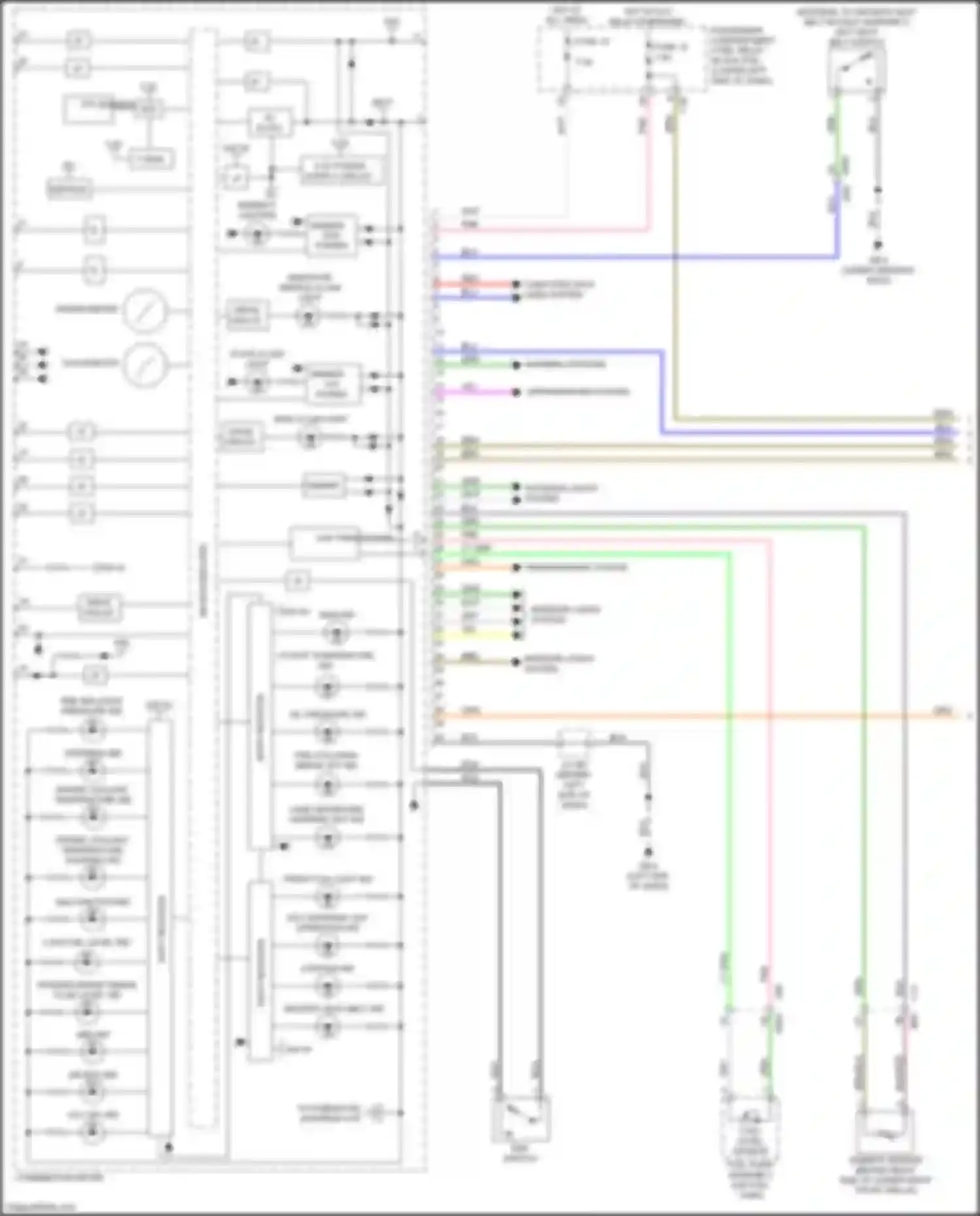 Wiring diagram combination meter for Subaru Impreza GK2 (2016-2019) (5 of 42)