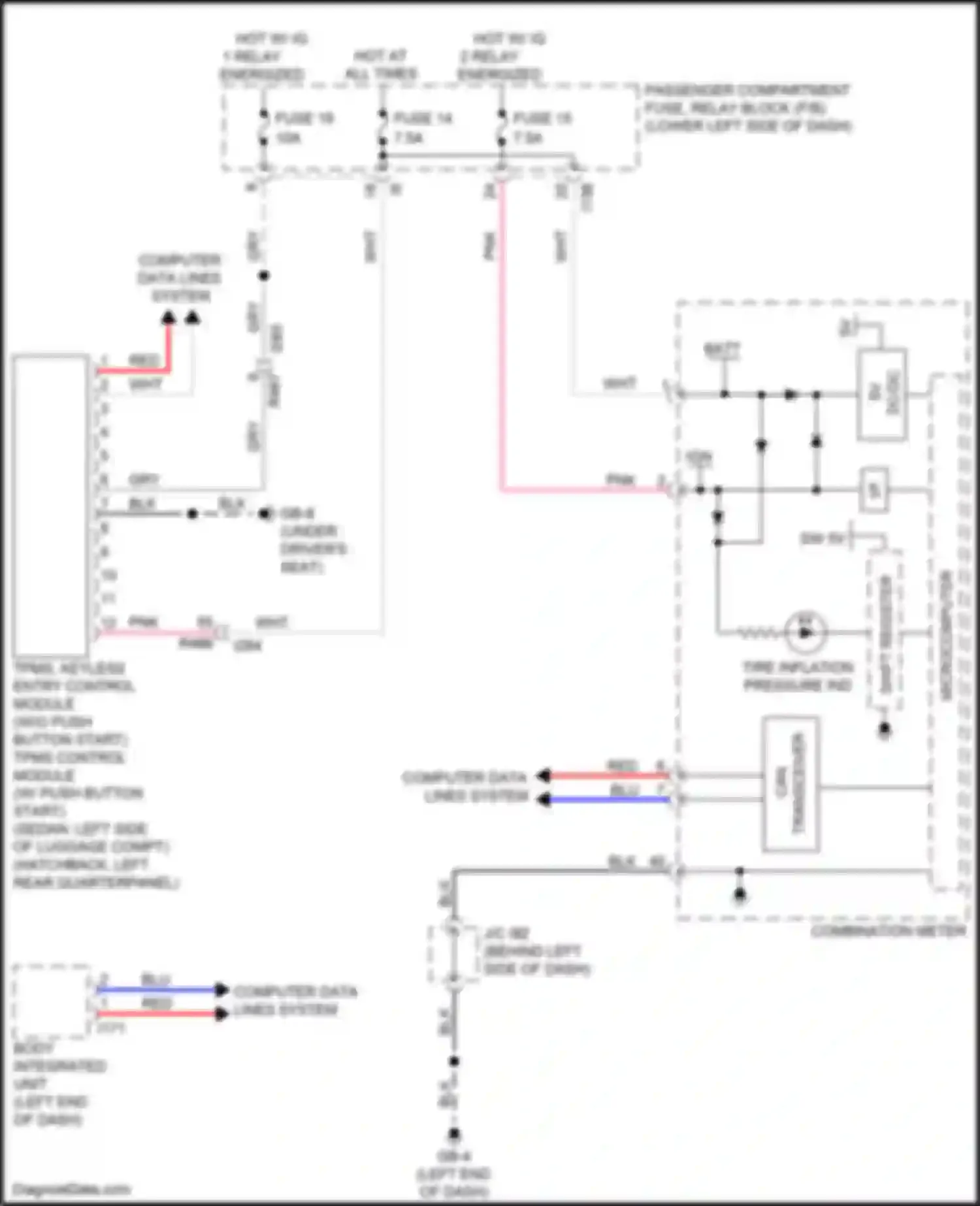Wiring diagram computer data lines system for Subaru Impreza GK2 (2016-2019) (50 of 77)