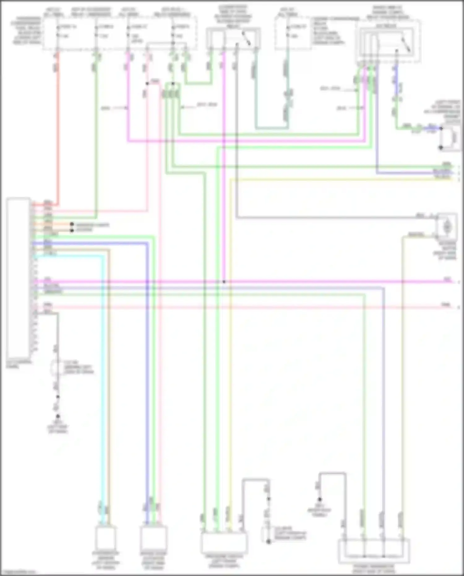 Wiring diagram evaporator sensor for Subaru Impreza GK2 (2016-2019) (2 of 2)