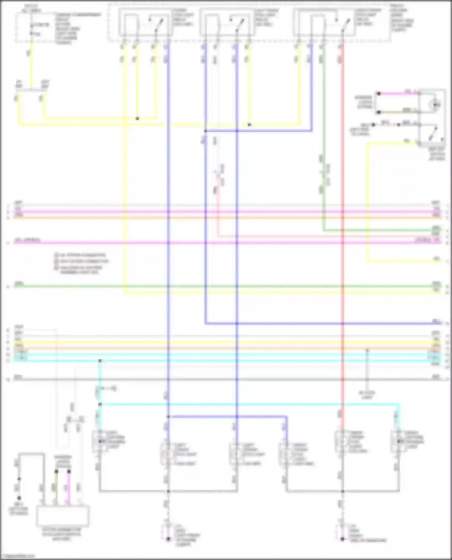 Wiring diagram front fog light relay for Subaru Impreza GK2 (2016-2019) (1 of 2)