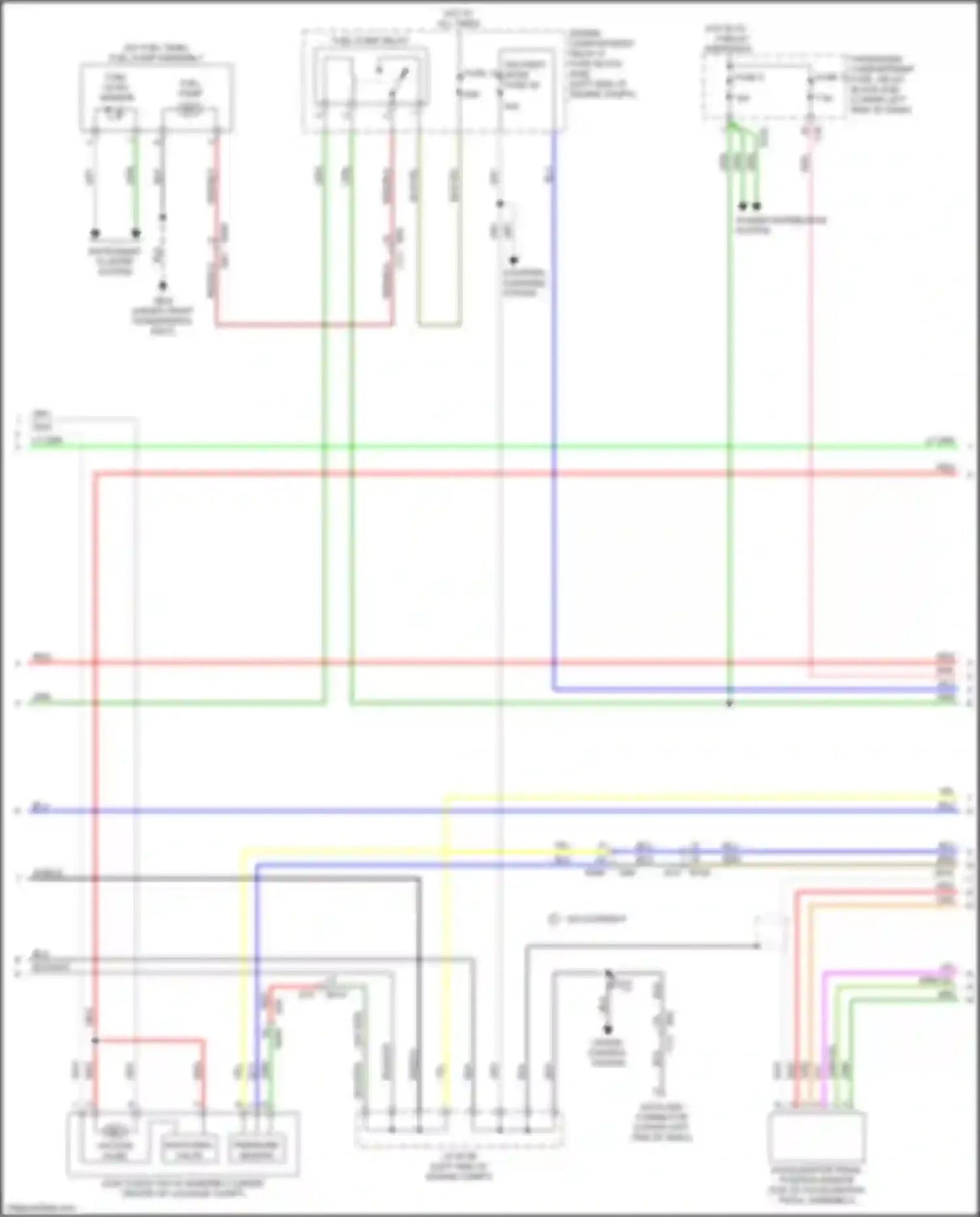 Wiring diagram fuel level sensor for Subaru Impreza GK2 (2016-2019) (3 of 3)
