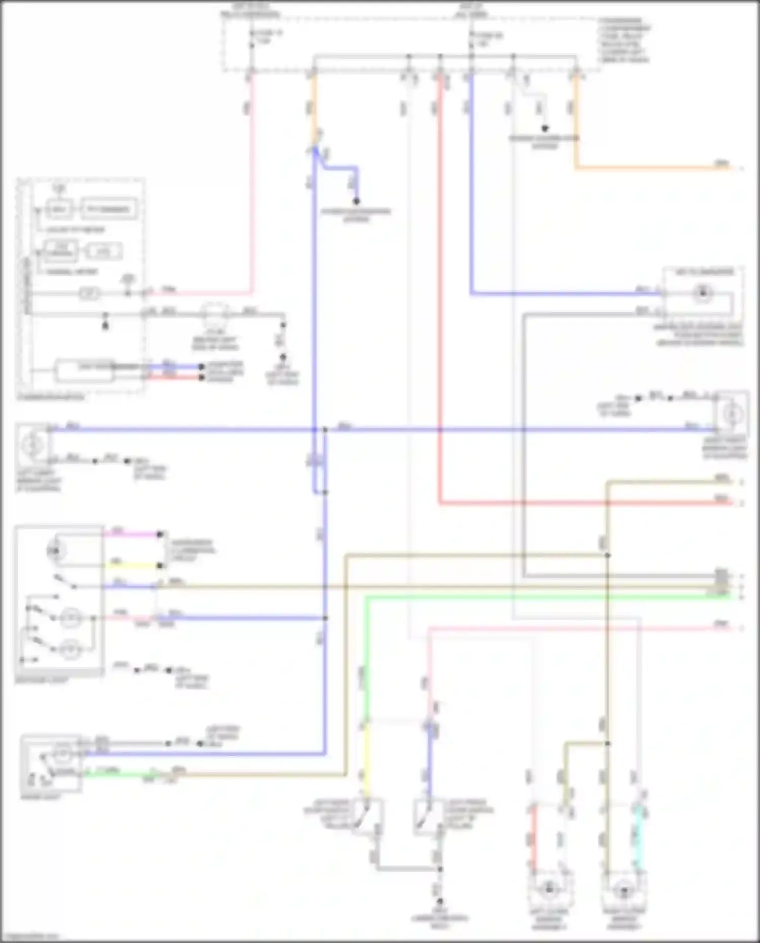 Wiring diagram instrument illumination circuit for Subaru Impreza GK2 (2016-2019) (1 of 1)