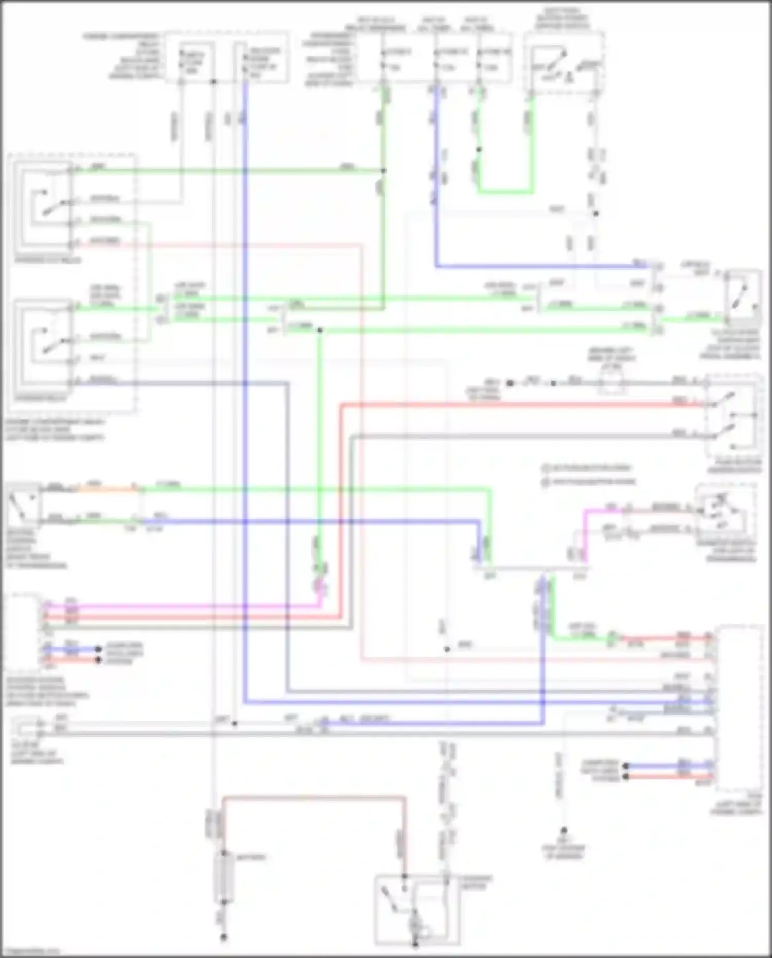 Wiring diagram keyless access control module for Subaru Impreza GK2 (2016-2019) (9 of 13)