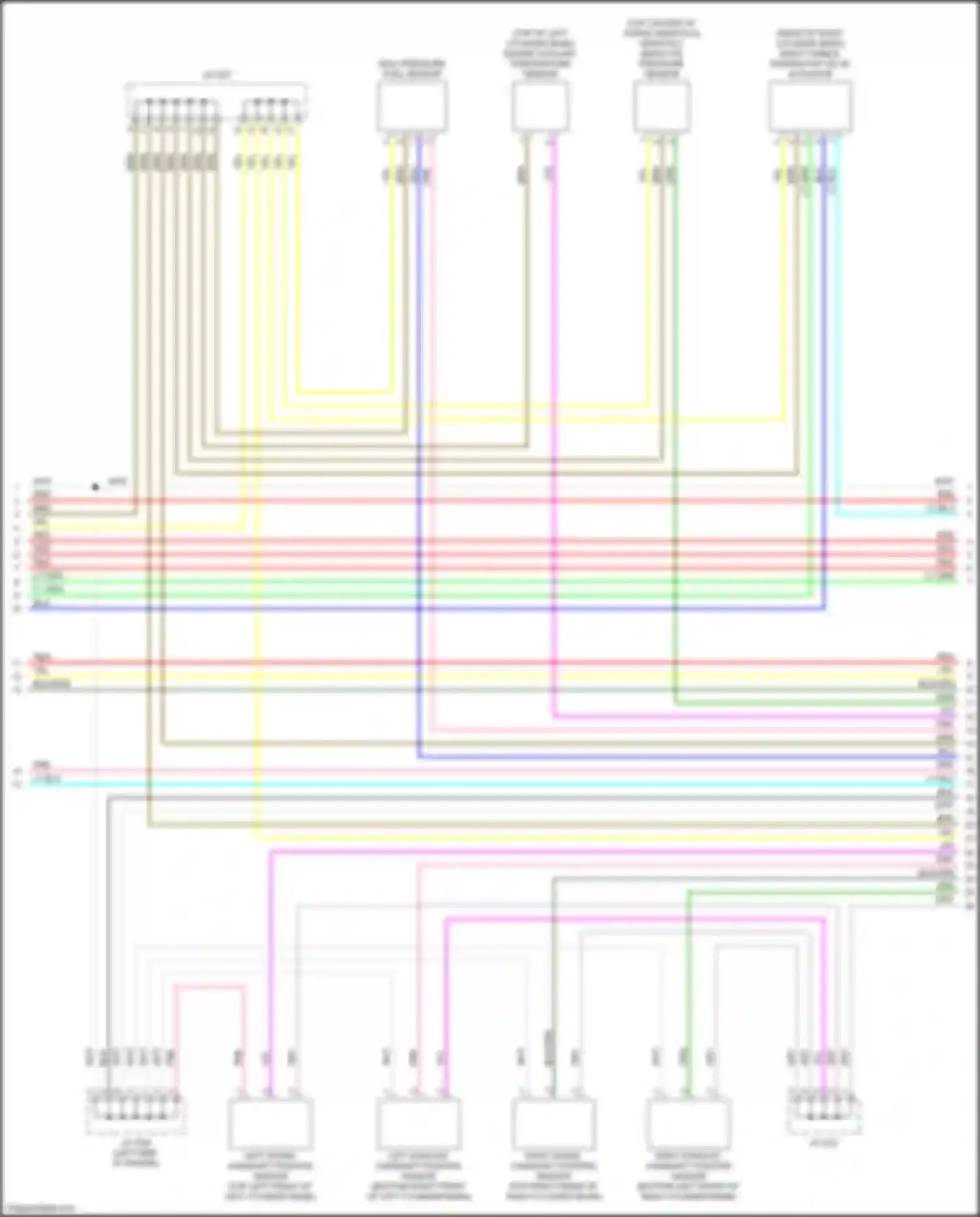 Wiring diagram left intake camshaft position sensor for Subaru Impreza GK2 (2016-2019) (2 of 2)