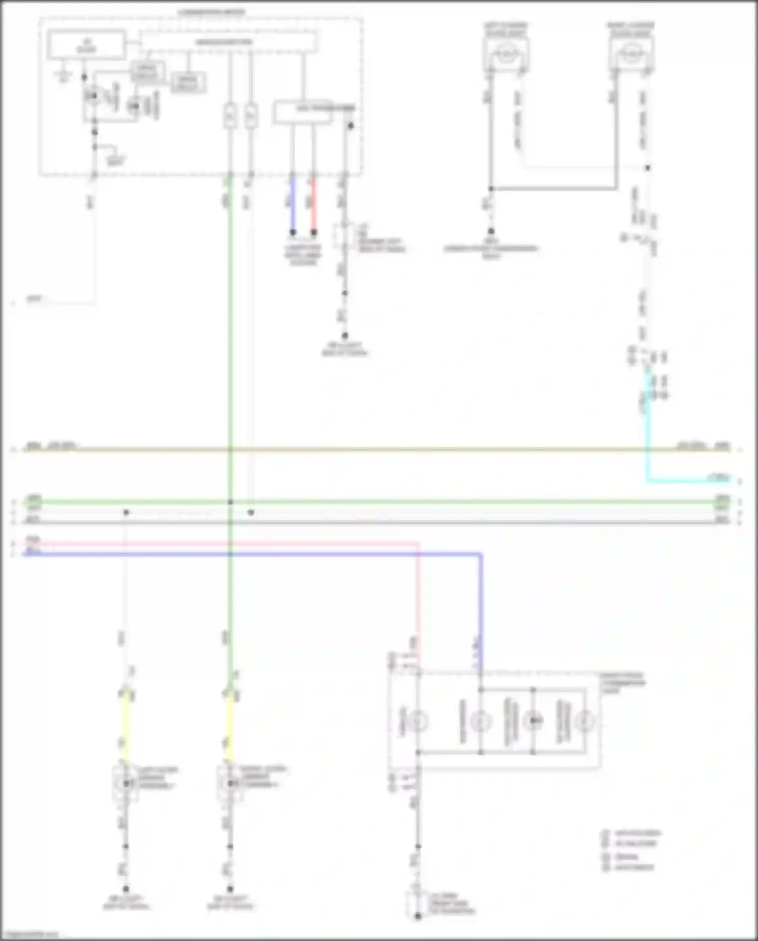 Wiring diagram left outer mirror assembly for Subaru Impreza GK2 (2016-2019) (3 of 8)