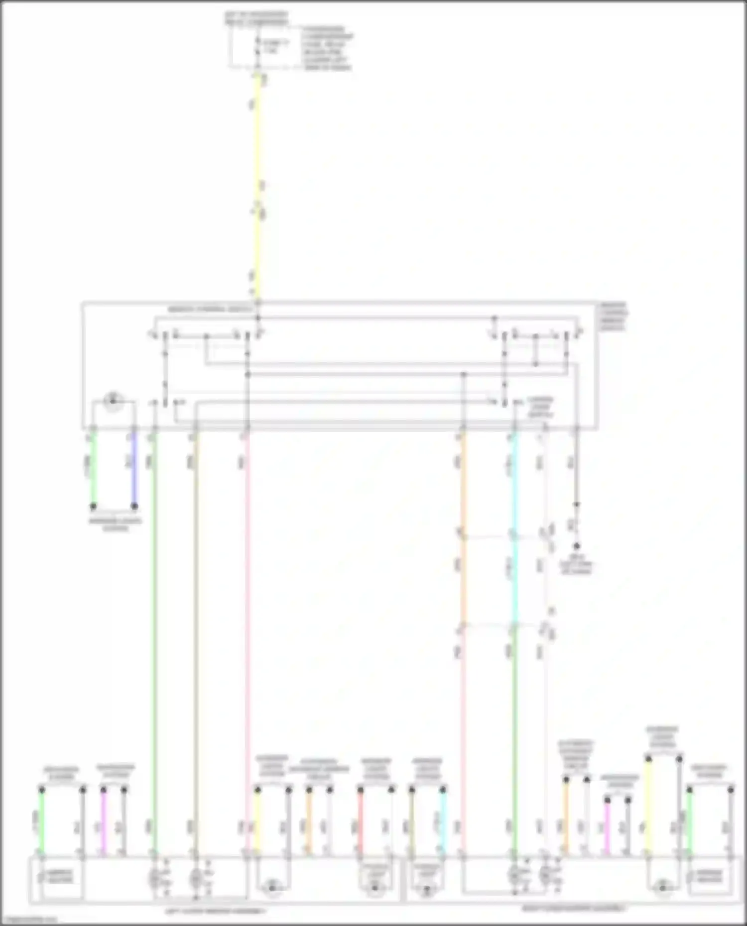 Wiring diagram left outer mirror assembly for Subaru Impreza GK2 (2016-2019) (7 of 8)