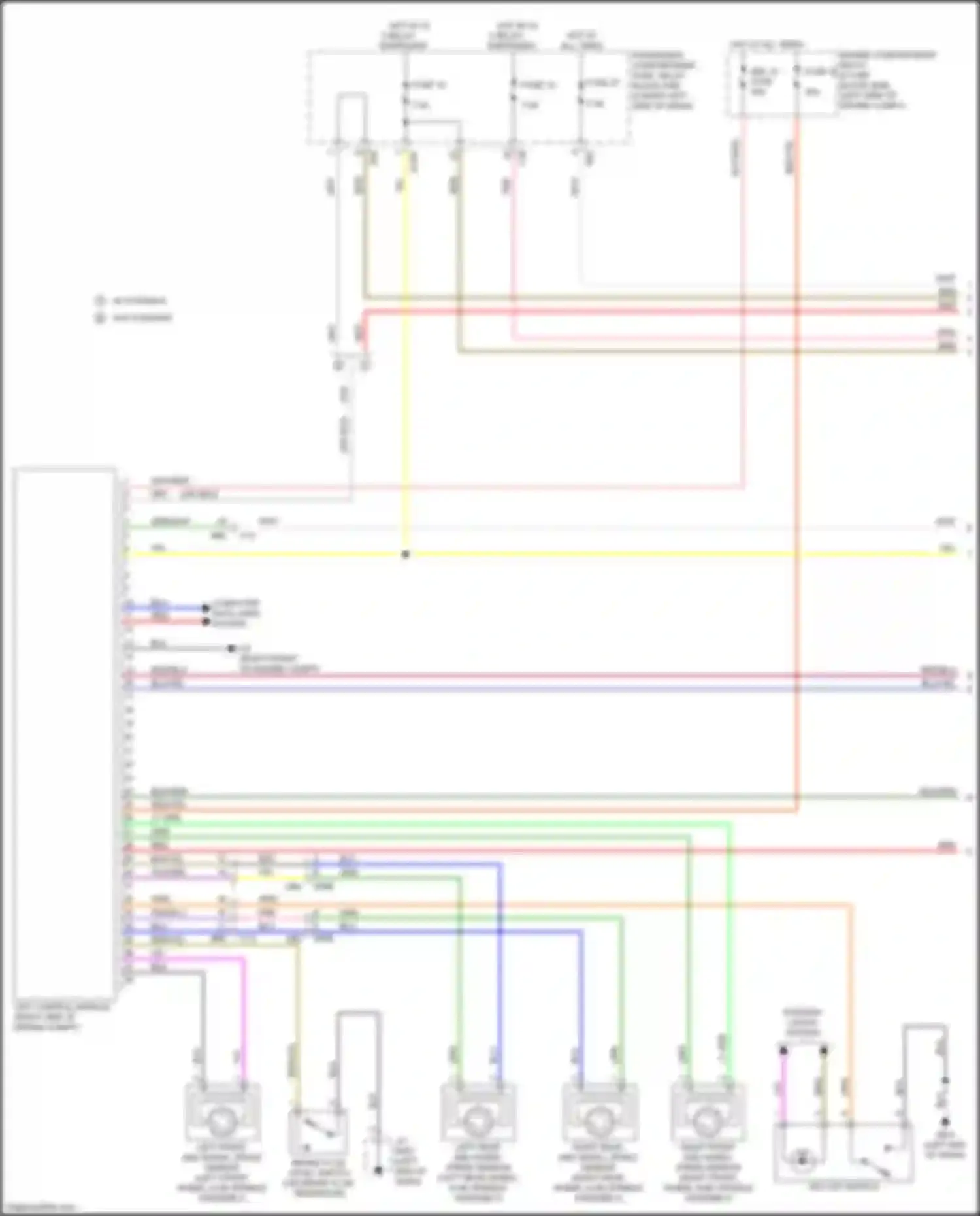 Wiring diagram left rear abs wheel speed sensor for Subaru Impreza GK2 (2016-2019) (1 of 1)