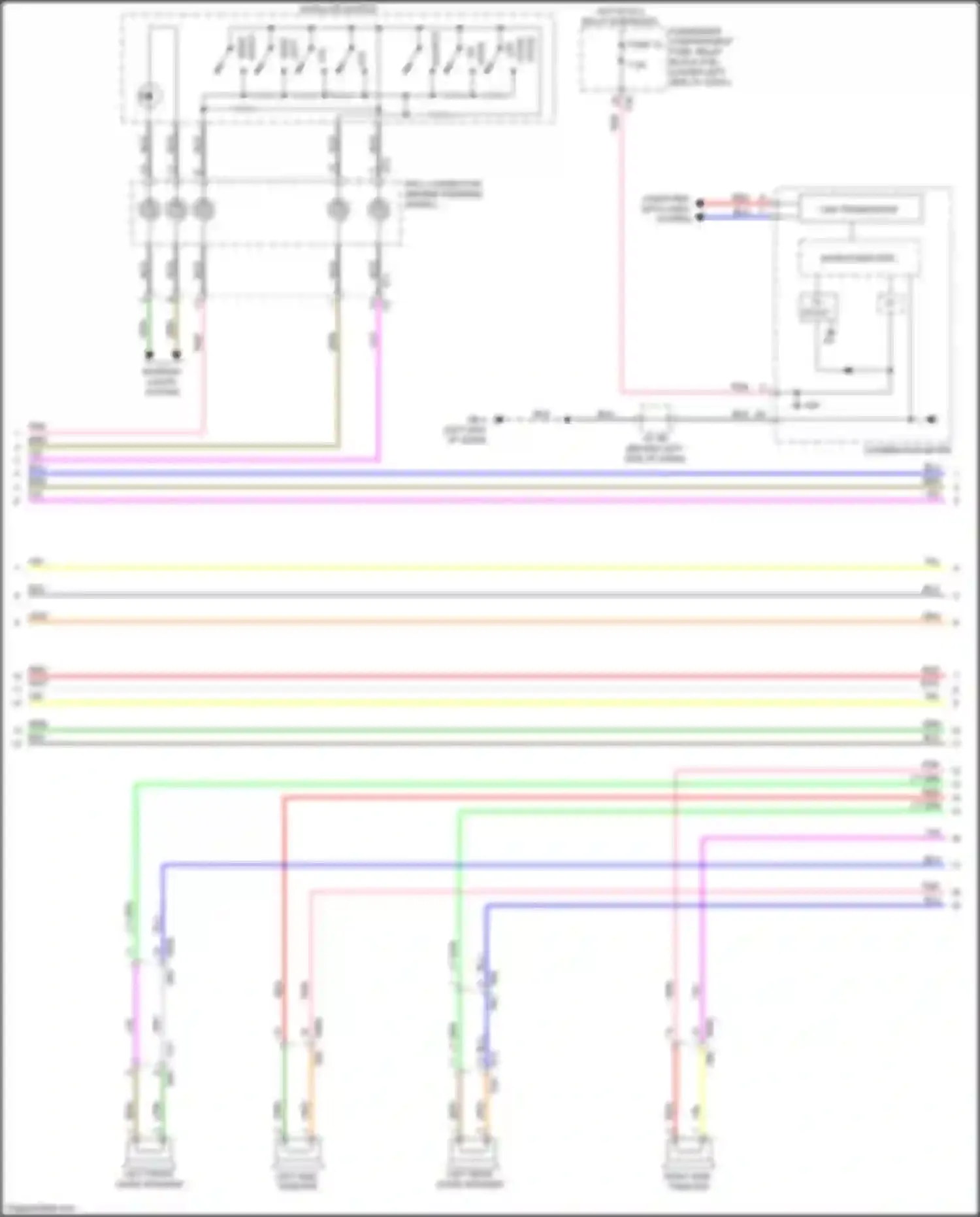 Wiring diagram left side tweeter for Subaru Impreza GK2 (2016-2019) (1 of 6)
