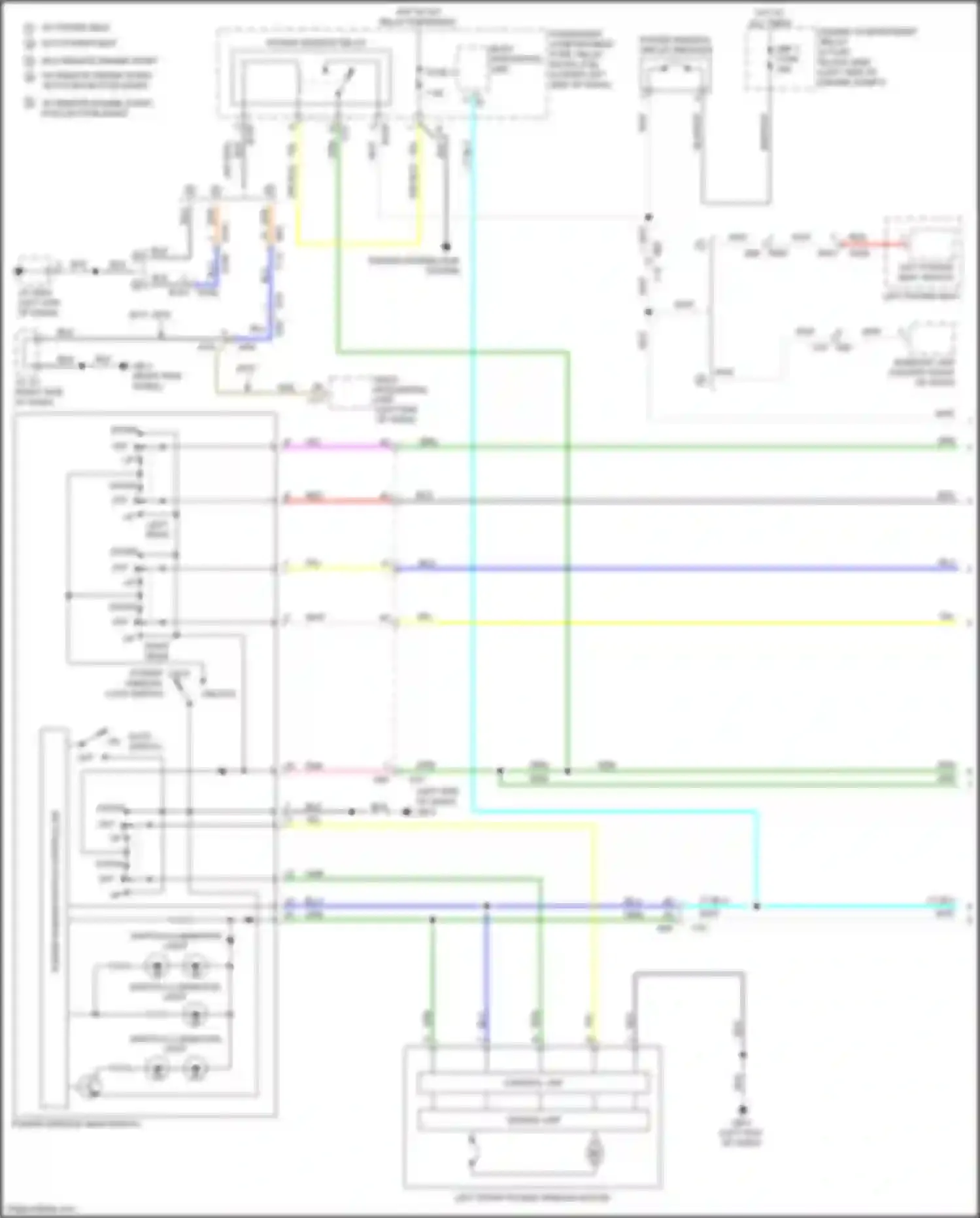 Wiring diagram power window switch controller for Subaru Impreza GK2 (2016-2019) (1 of 1)