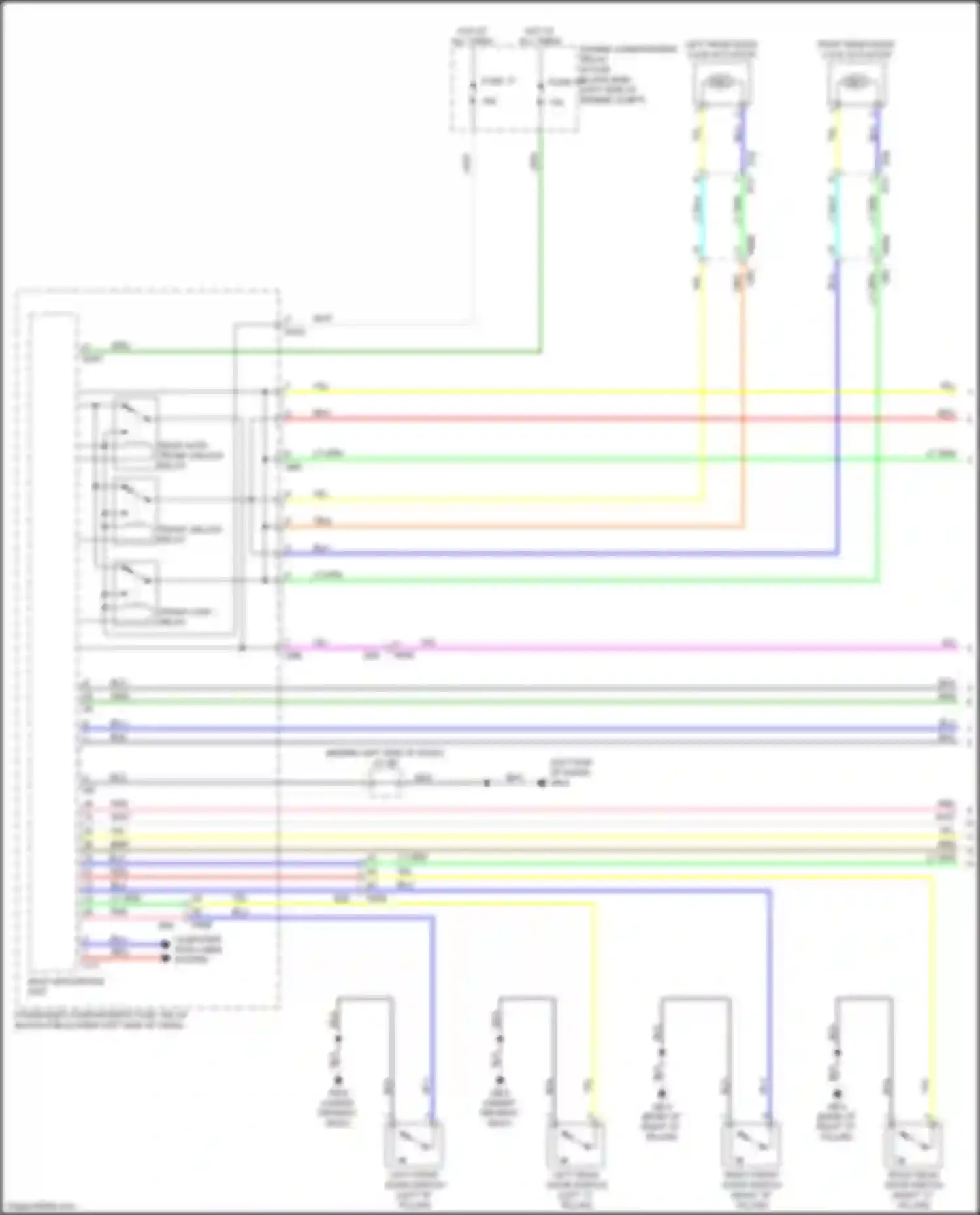 Wiring diagram rear gate/ trunk unlock relay for Subaru Impreza GK2 (2016-2019) (2 of 6)