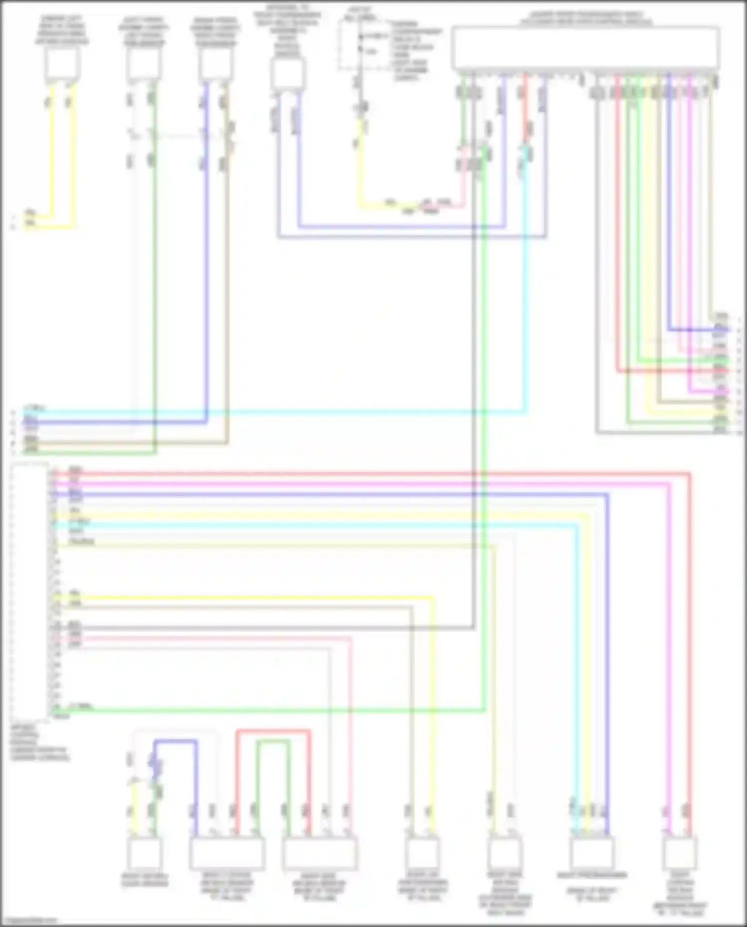 Wiring diagram right front sub sensor for Subaru Impreza GK2 (2016-2019) (1 of 1)
