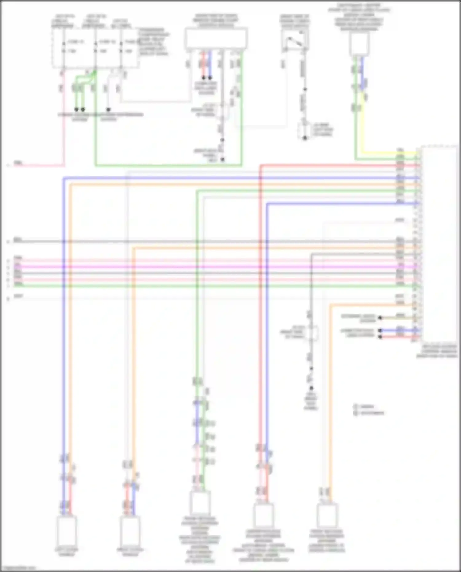 Wiring diagram right outer handle for Subaru Impreza GK2 (2016-2019) (1 of 2)
