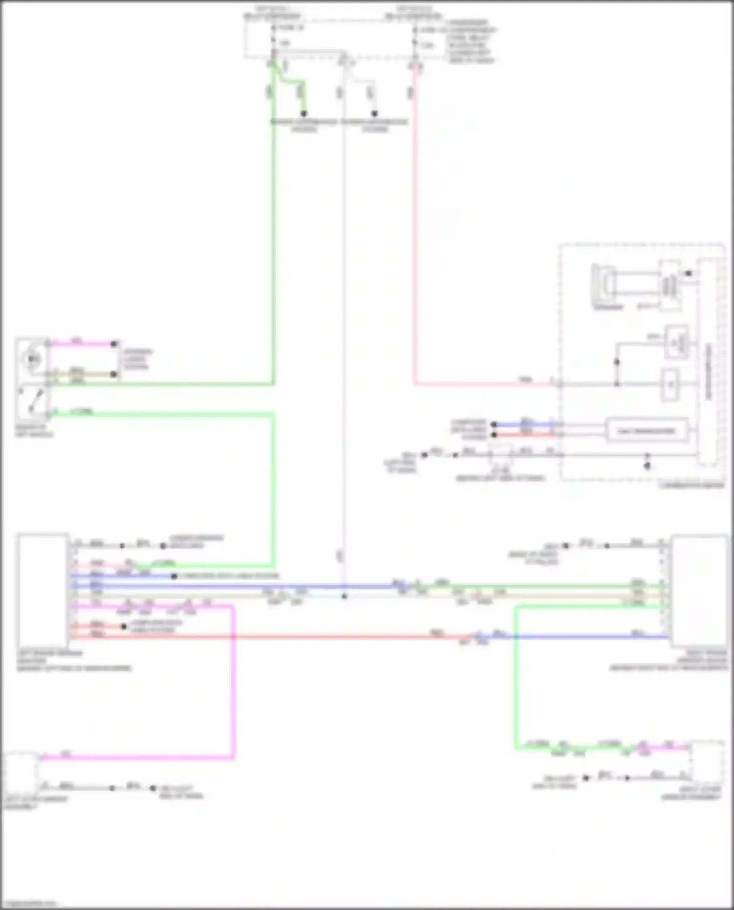 Wiring diagram right outer mirror assembly for Subaru Impreza GK2 (2016-2019) (8 of 8)