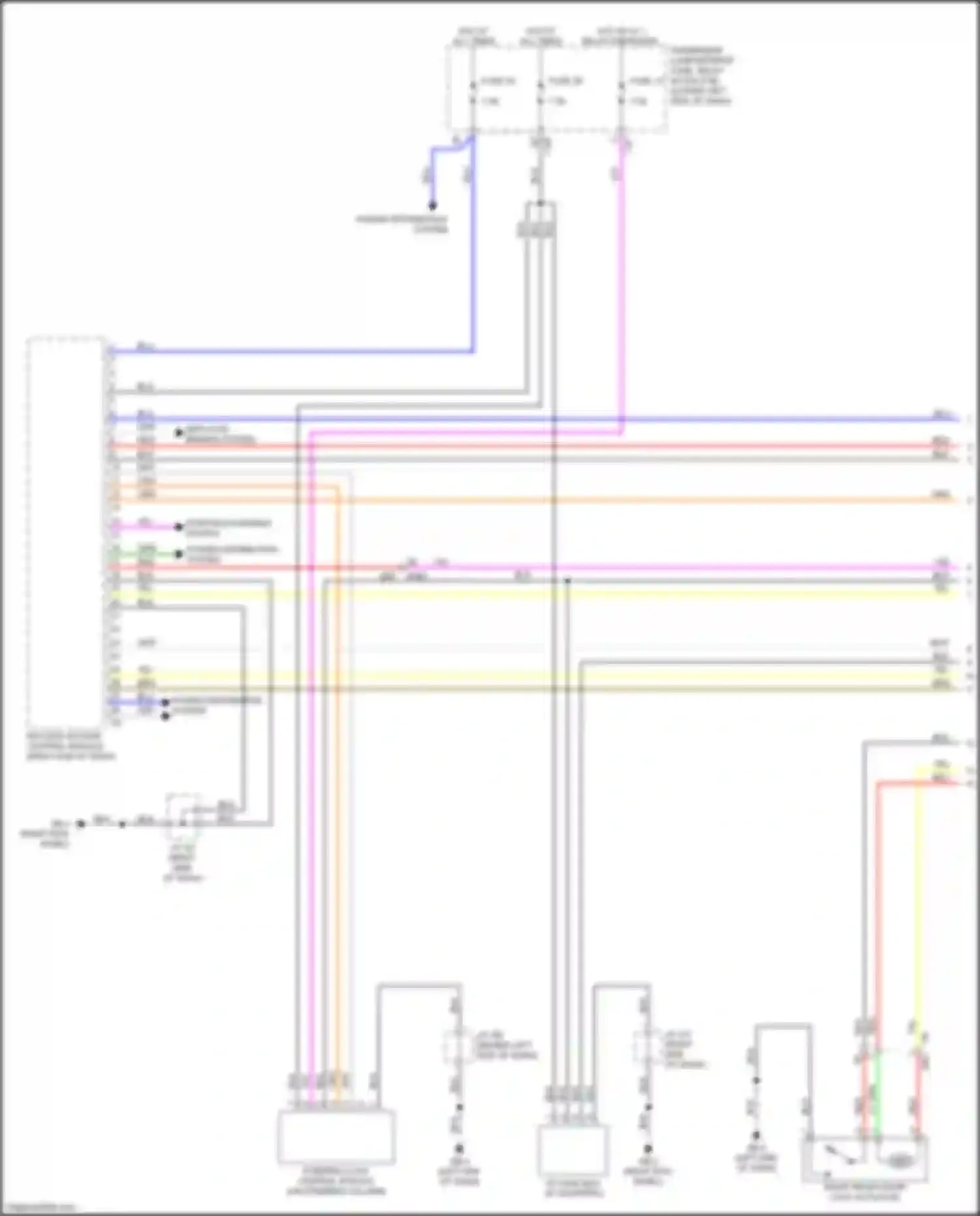Wiring diagram steering lock control module for Subaru Impreza GK2 (2016-2019) (1 of 6)
