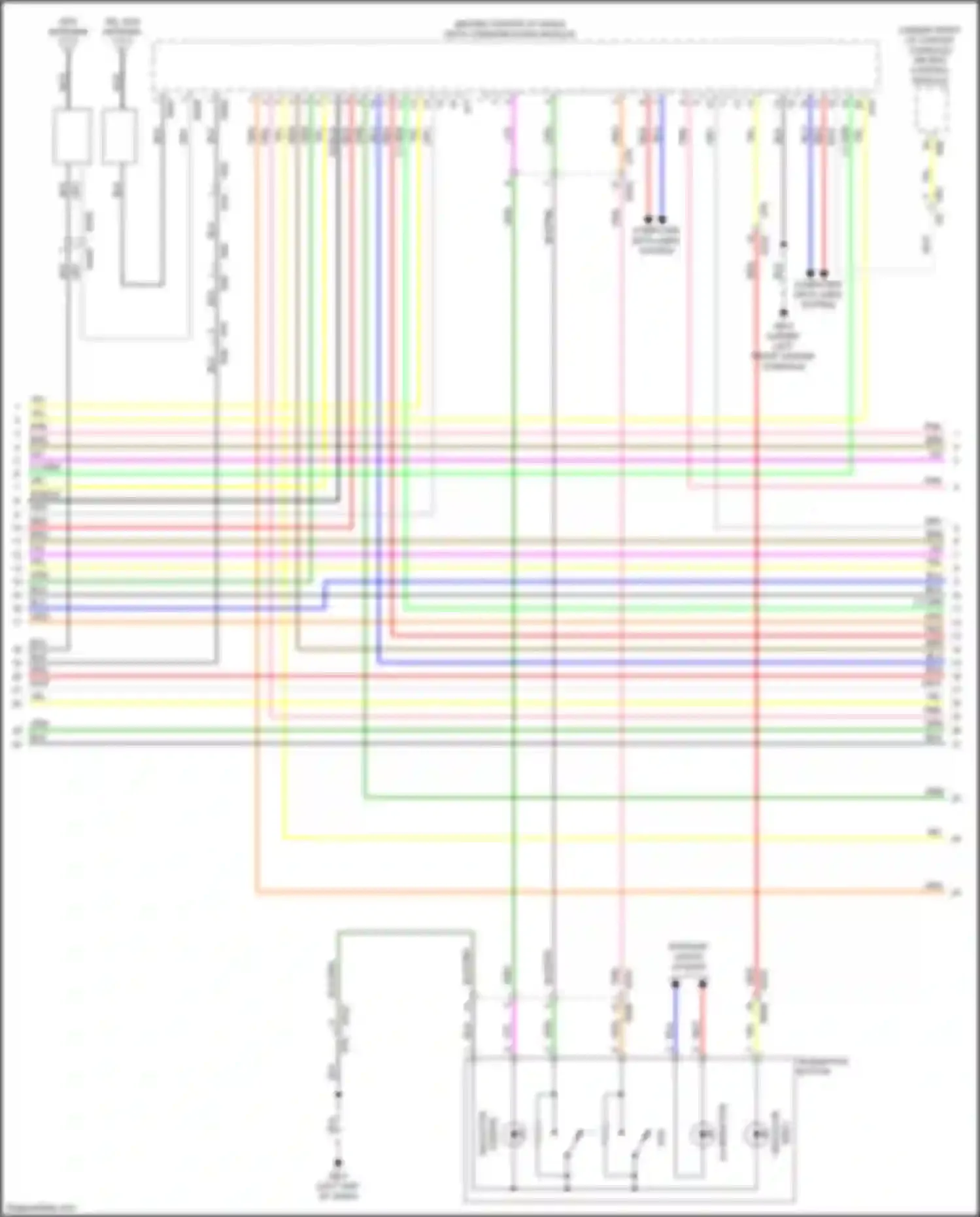 Wiring diagram telematics button for Subaru Impreza GK2 (2016-2019) (3 of 5)