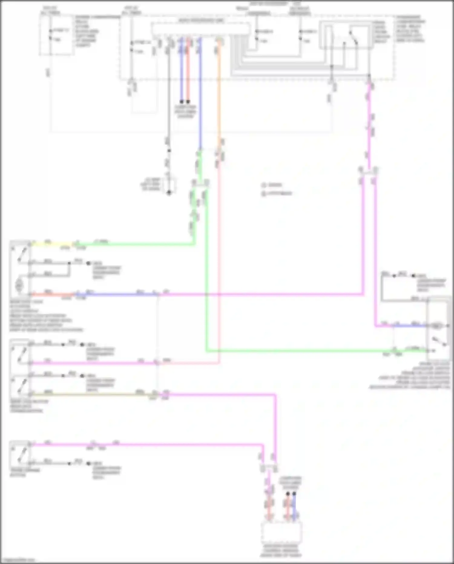 Wiring diagram trunk lid lock actuator, switch for Subaru Impreza GK2 (2016-2019) (3 of 3)