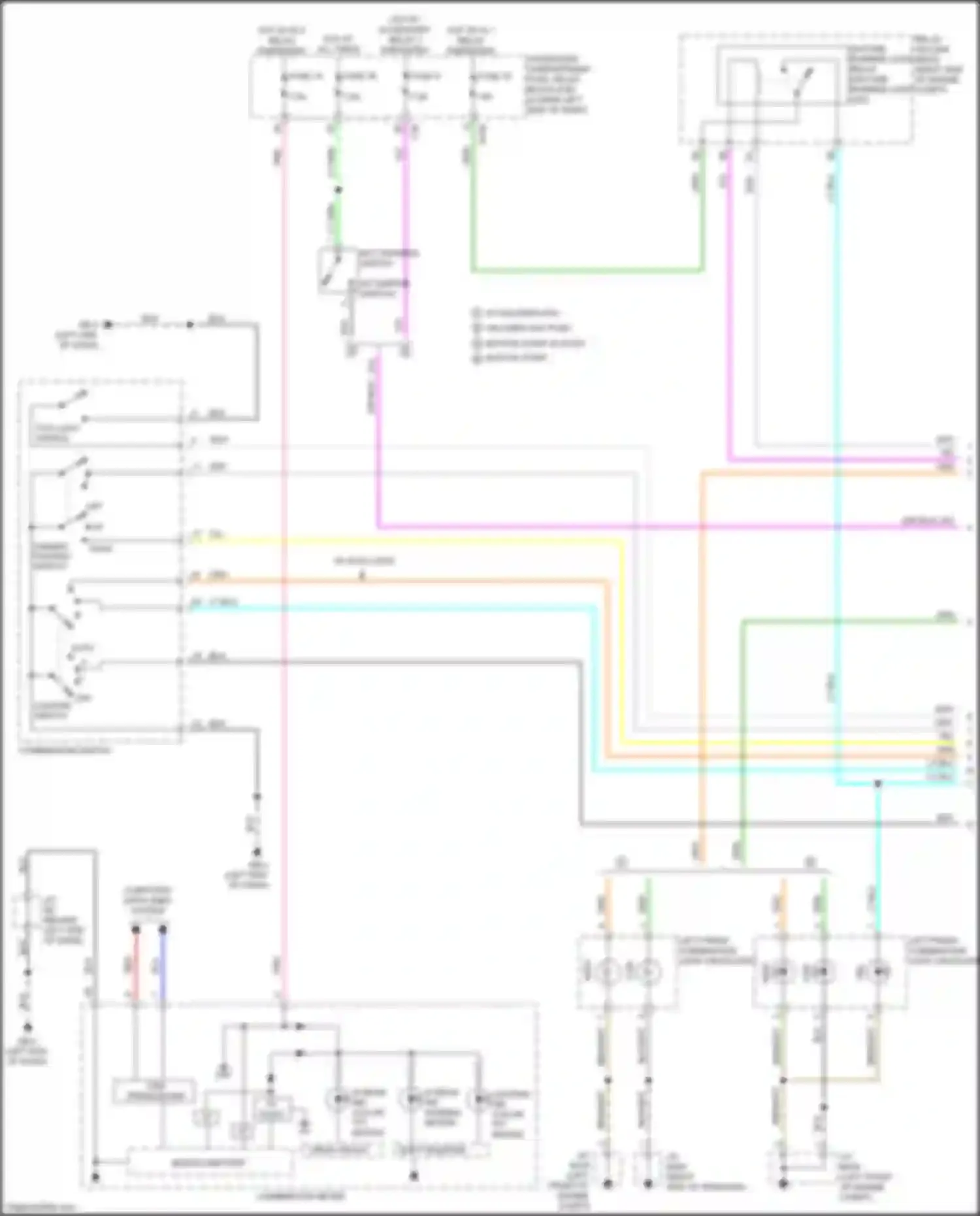 Wiring diagram w/ halogen w/o halogen w/o push button start w/ push button start for Subaru Impreza GK2 (2016-2019) (1 of 1)