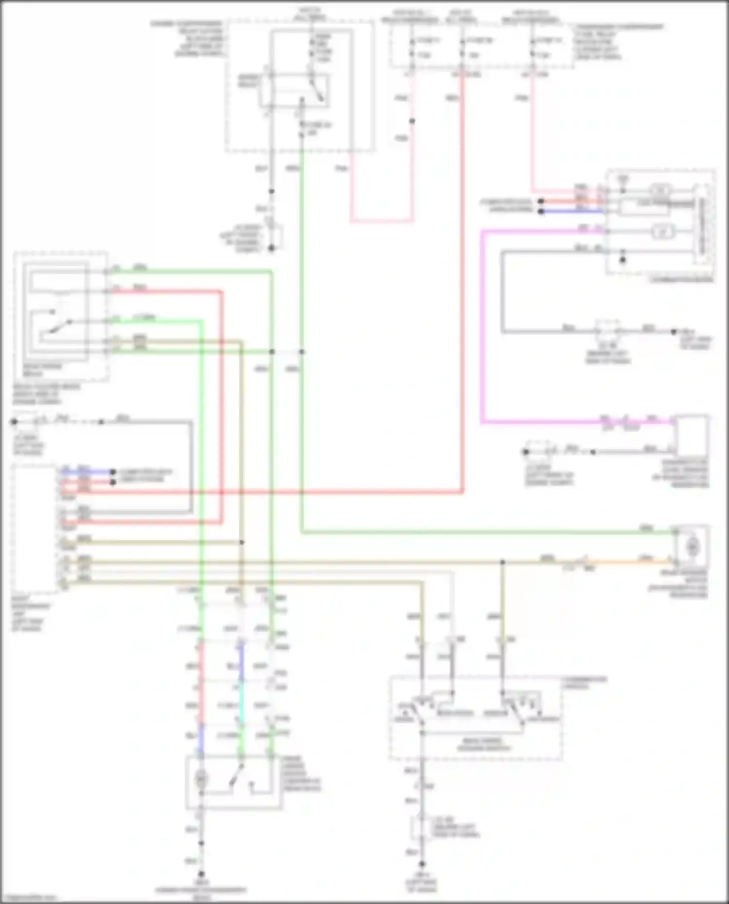 Wiring diagram washer fluid level sensor for Subaru Impreza GK2 (2016-2019) (3 of 3)