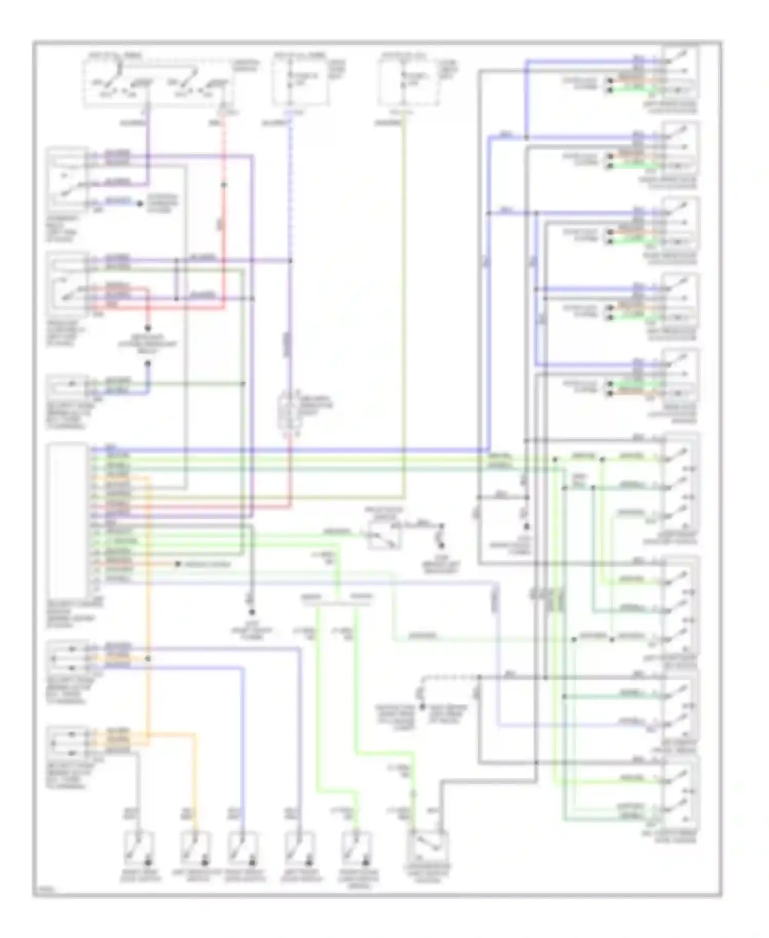 Legacy Subaru BD/BG/BK (1993-1999): Anti-theft circuit