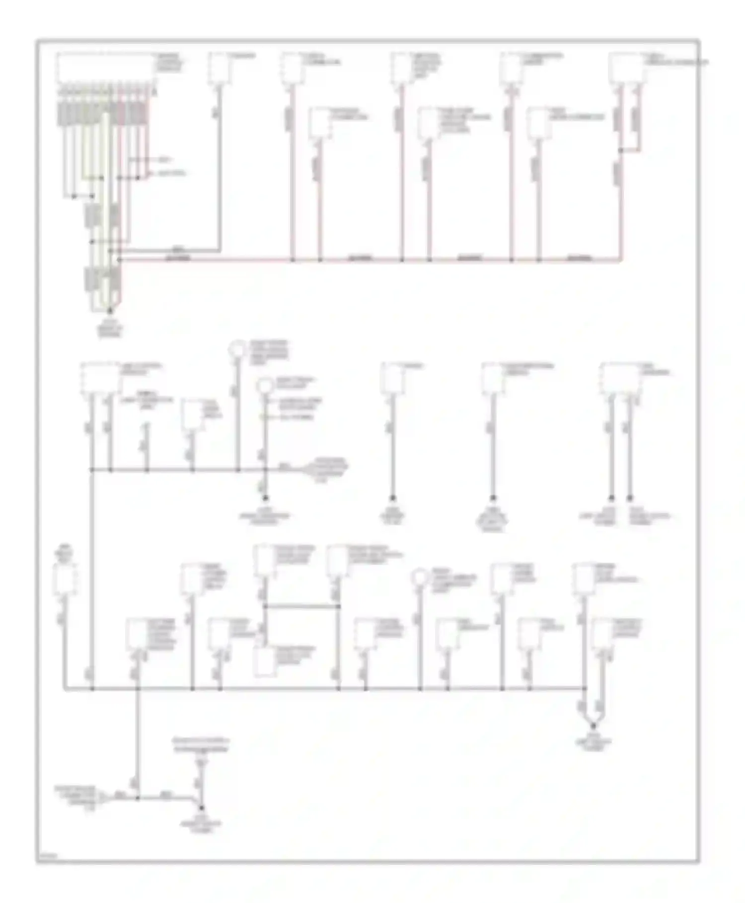 Legacy Subaru BD/BG/BK (1993-1999): Ground distribution circuit (1 of 3)