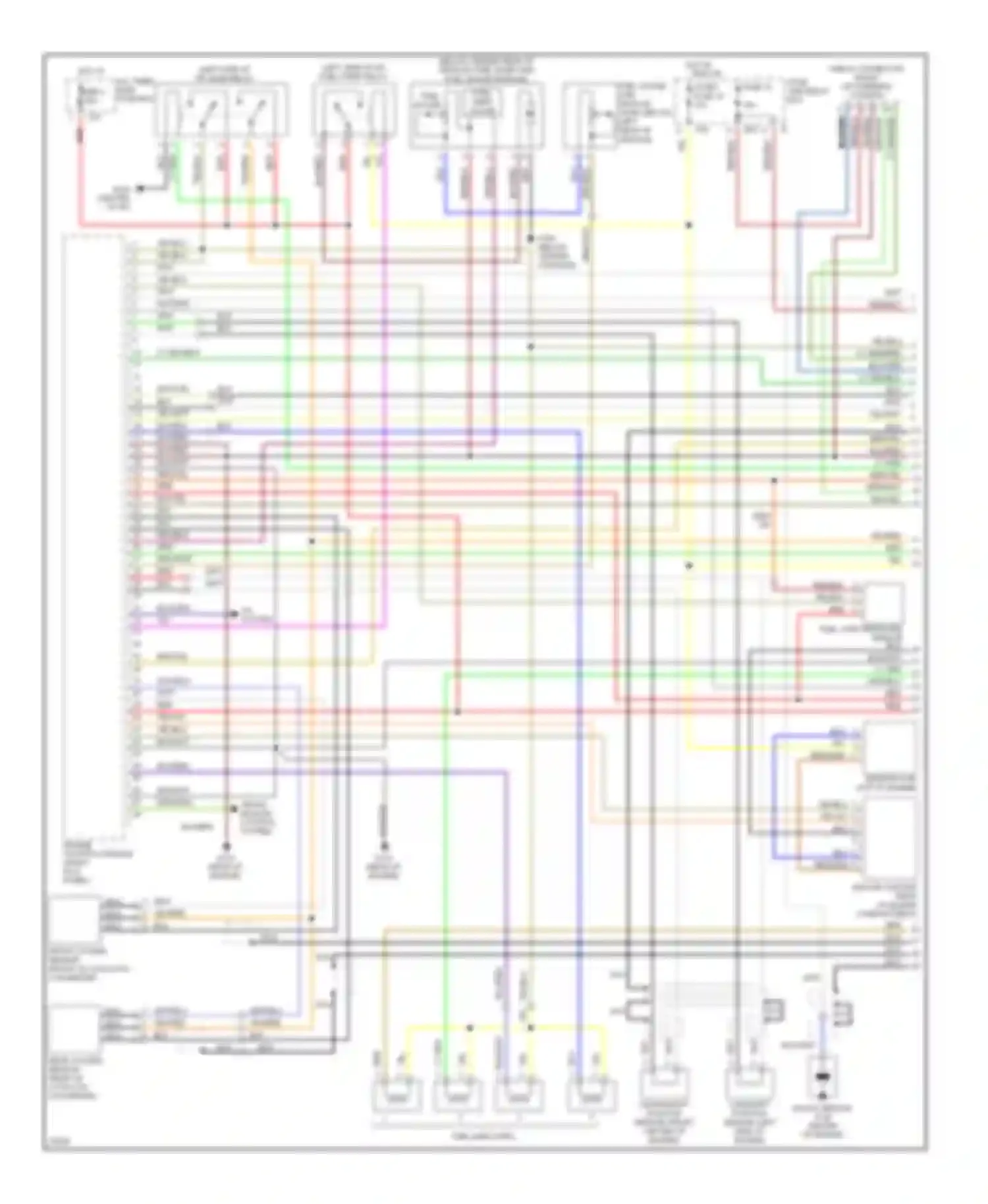 Wiring diagram a/c system for Subaru Legacy BD/BG/BK (1993-1999) (1 of 4)