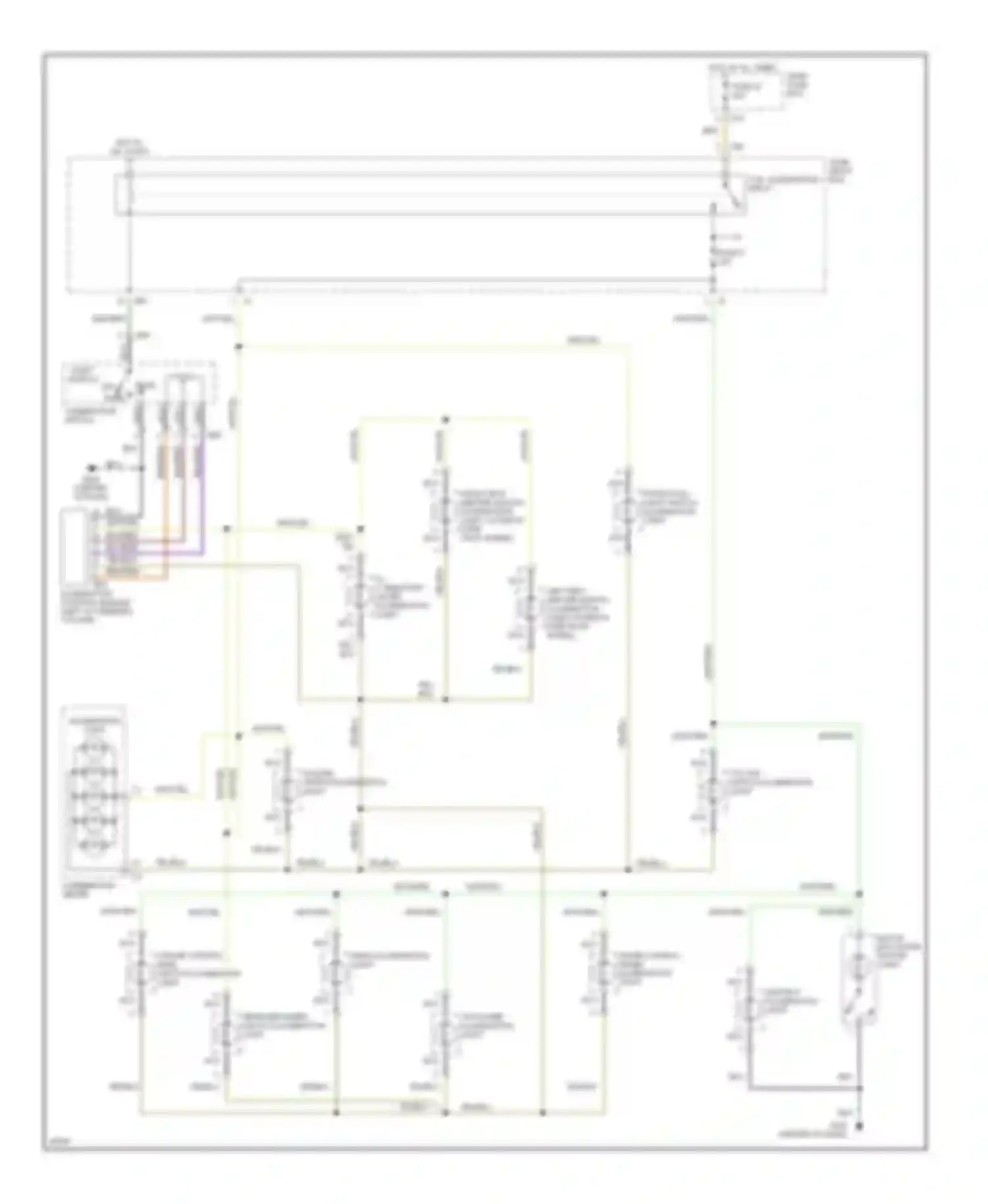 Wiring diagram hazard switch illumination light for Subaru Legacy BD/BG/BK (1993-1999) (1 of 1)