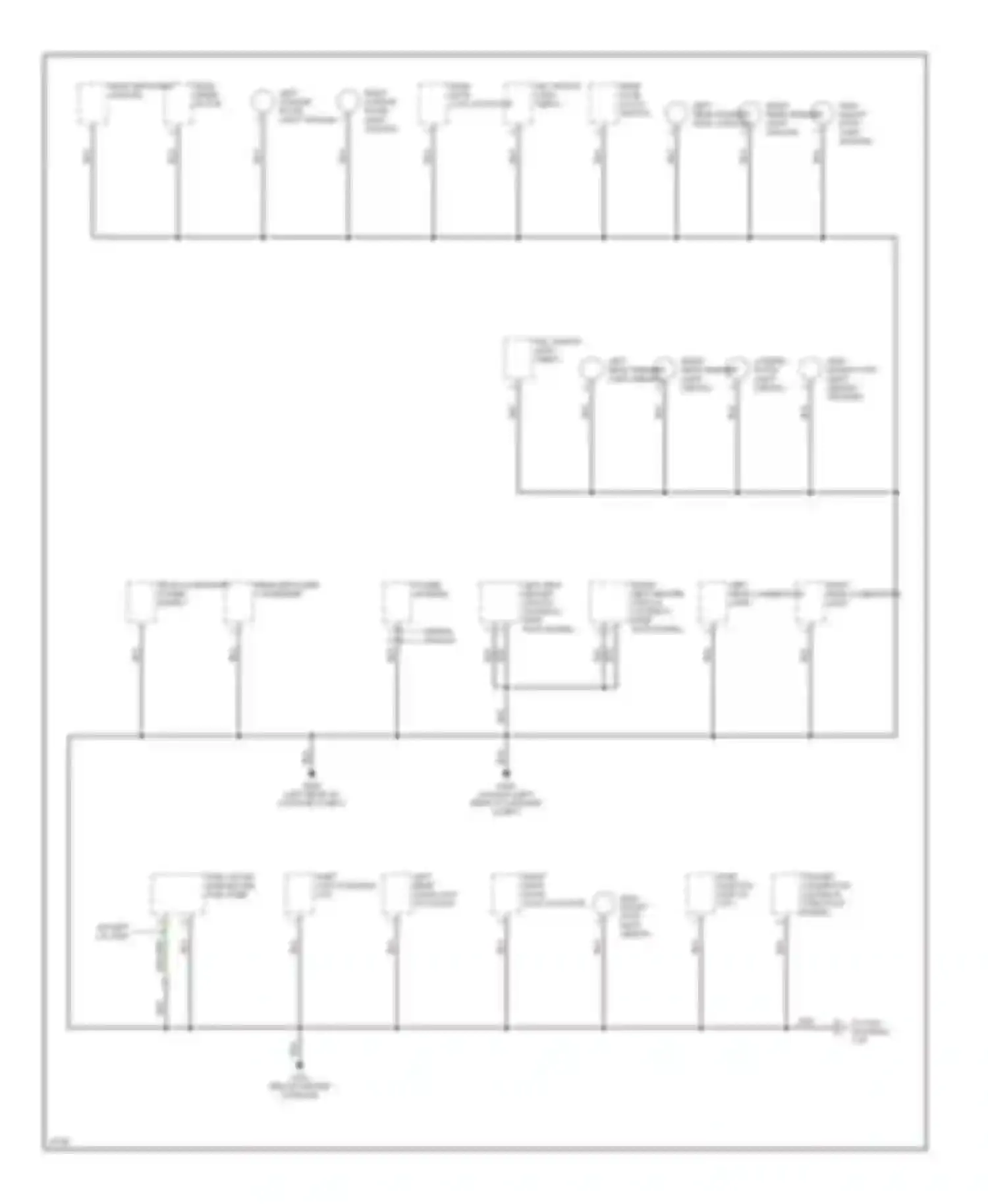 Wiring diagram left rear door lock actuator for Subaru Legacy BD/BG/BK (1993-1999) (2 of 3)