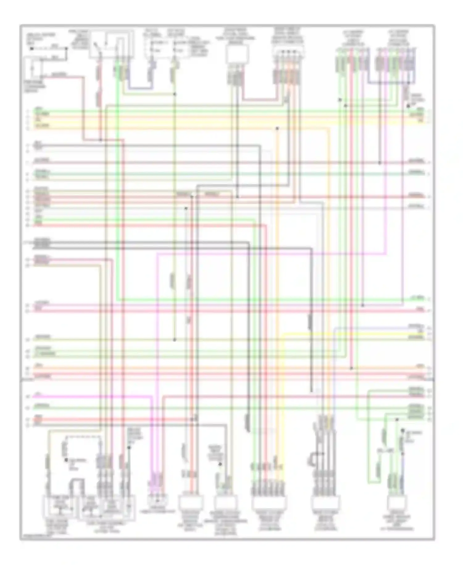 Legacy Subaru BE/BH/BT (1998-2004): Wiring diagram engine performance 2.5ls (2 of 3)