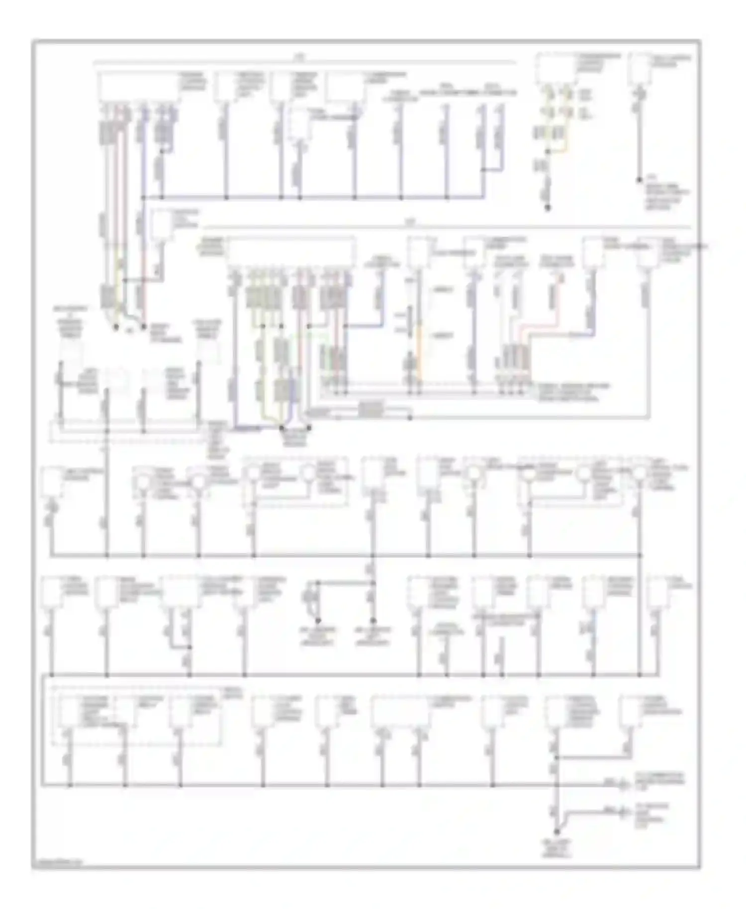 Legacy Subaru BE/BH/BT (1998-2004): Ground distribution circuit (1 of 2)
