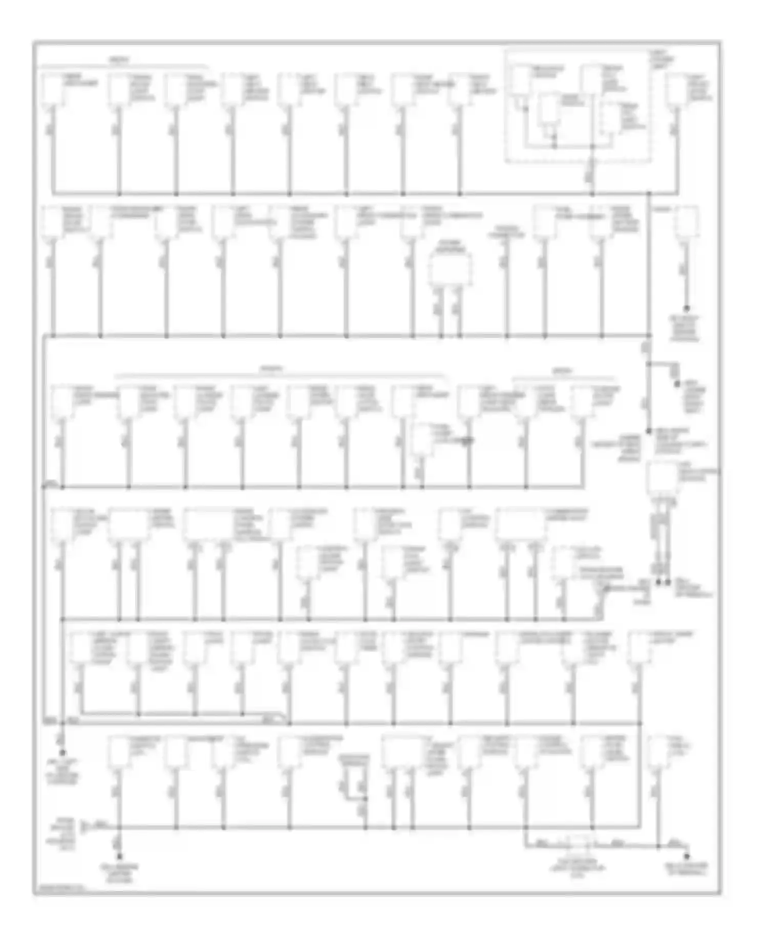 Legacy Subaru BE/BH/BT (1998-2004): Ground distribution circuit (2 of 2)
