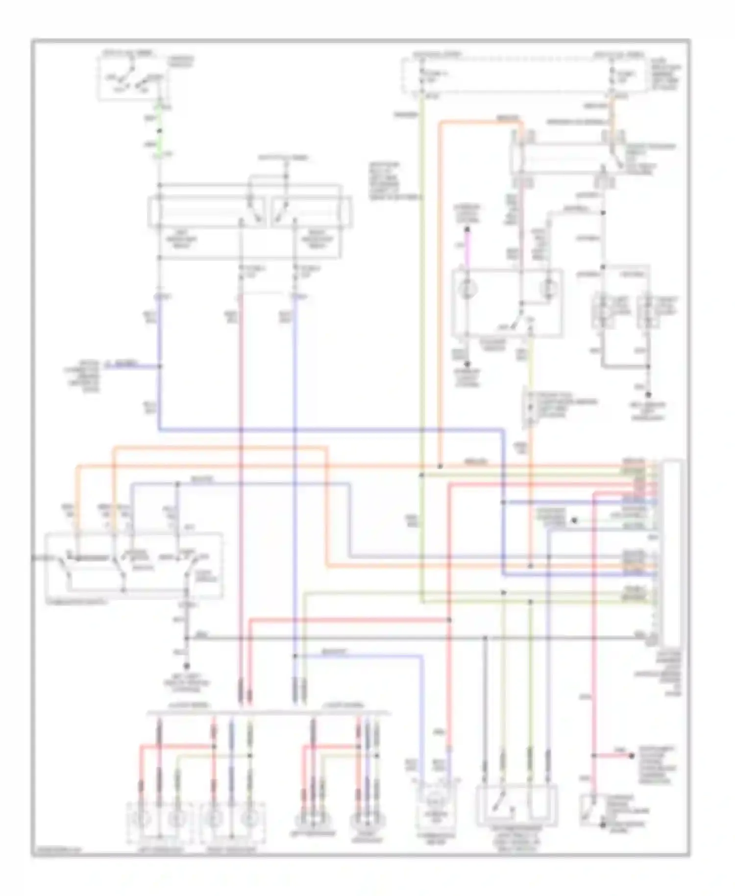 Legacy Subaru BE/BH/BT (1998-2004): Headlight circuit