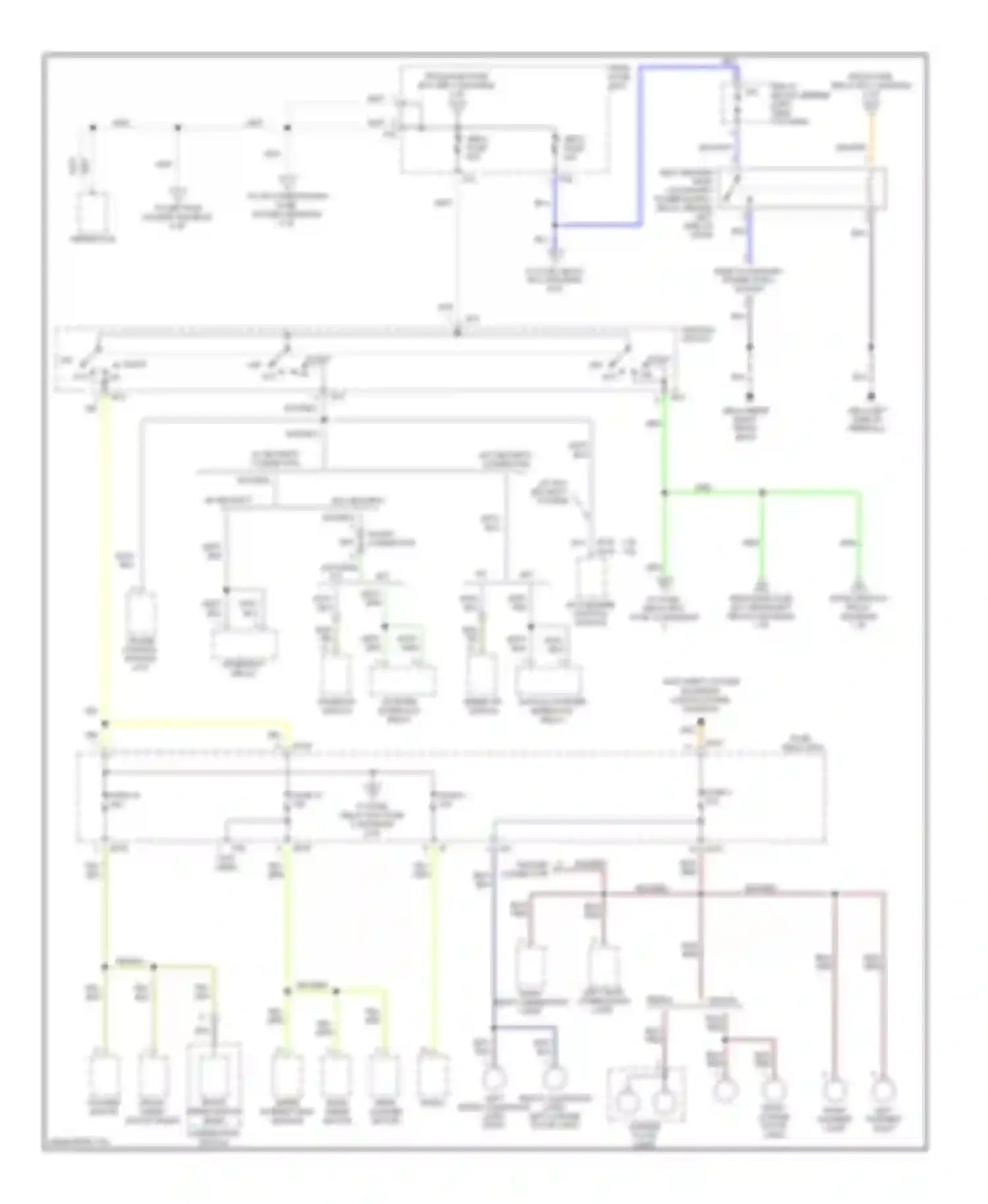 Legacy Subaru BE/BH/BT (1998-2004): Power distribution circuit (2 of 4)