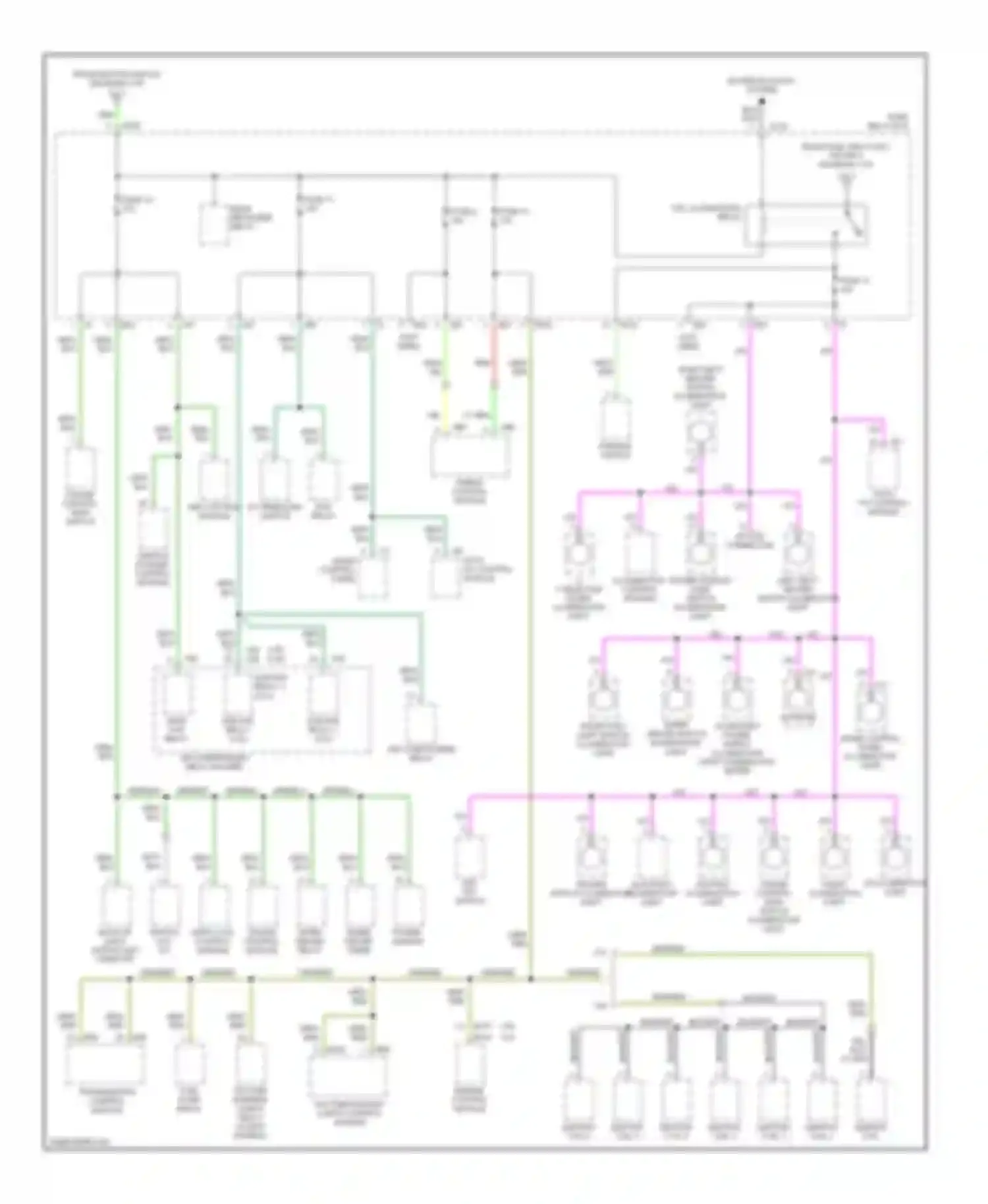 Legacy Subaru BE/BH/BT (1998-2004): Power distribution circuit (3 of 4)