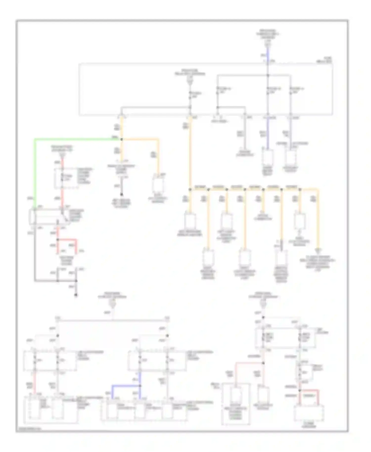 Legacy Subaru BE/BH/BT (1998-2004): Power distribution circuit (4 of 4)