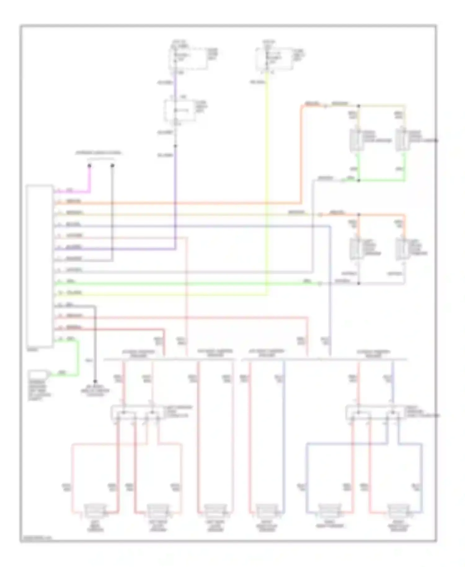 Legacy Subaru BE/BH/BT (1998-2004): Radio circuits, without macintosh audio system