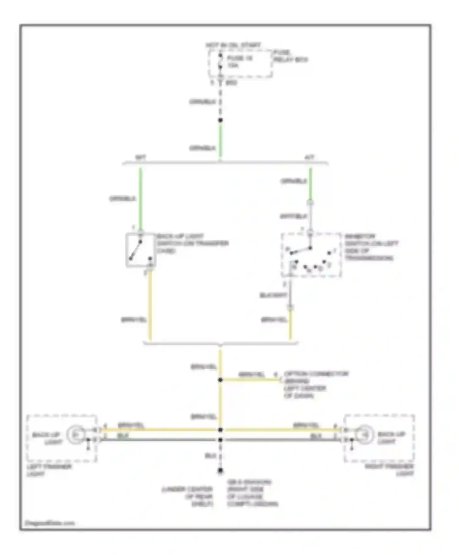 Wiring diagram blk for Subaru Legacy BE/BH/BT (1998-2004) (11 of 44)