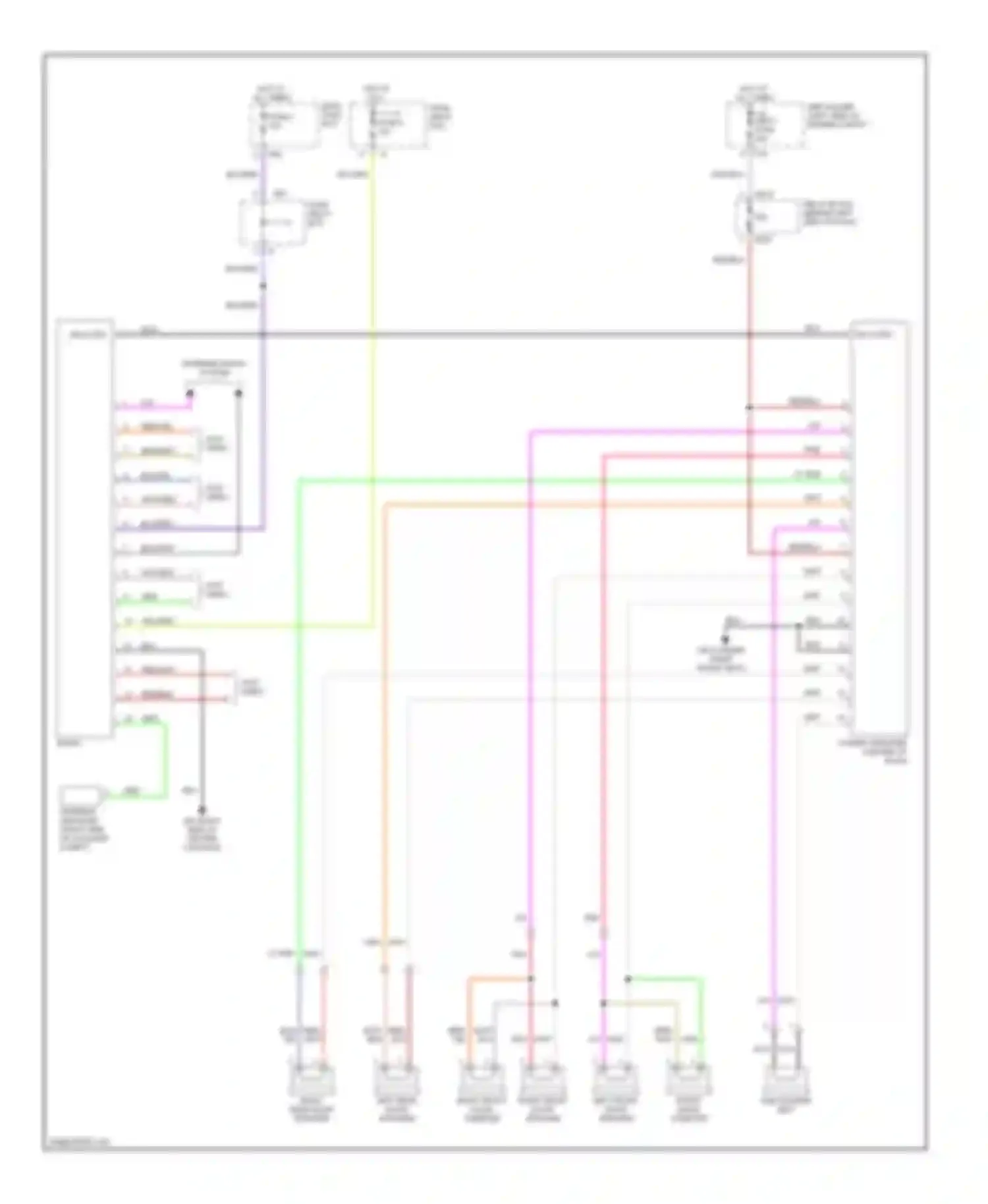 Wiring diagram din cord for Subaru Legacy BE/BH/BT (1998-2004) (1 of 1)