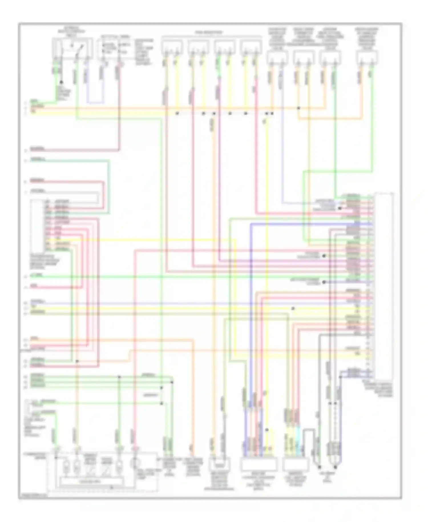 Wiring diagram red/blu for Subaru Legacy BE/BH/BT (1998-2004) (10 of 13)