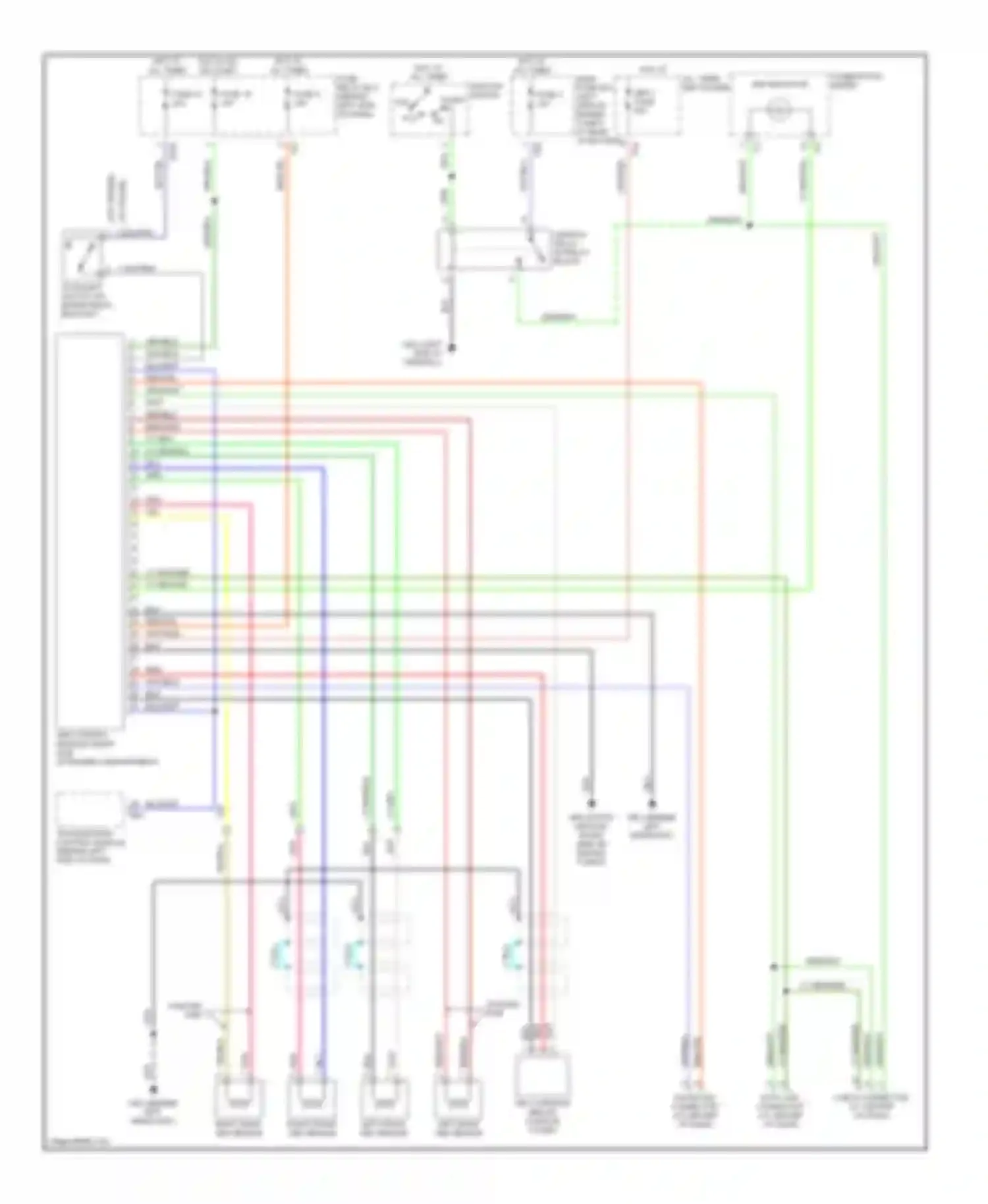 Wiring diagram right front abs sensor for Subaru Legacy BE/BH/BT (1998-2004) (1 of 2)