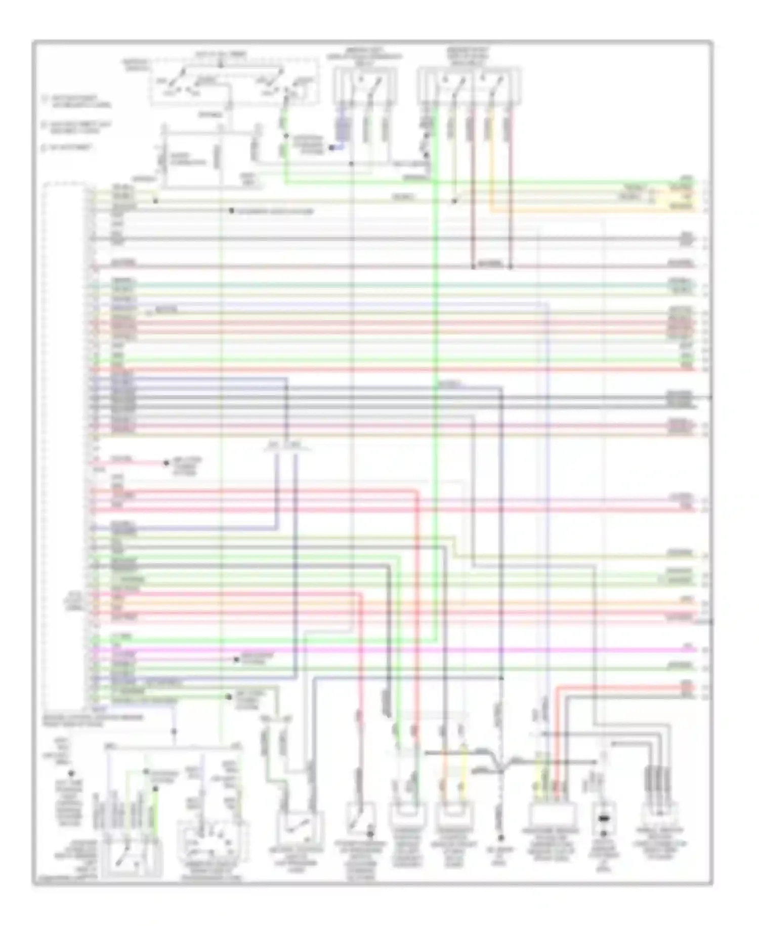 Wiring diagram short connector for Subaru Legacy BE/BH/BT (1998-2004) (4 of 4)