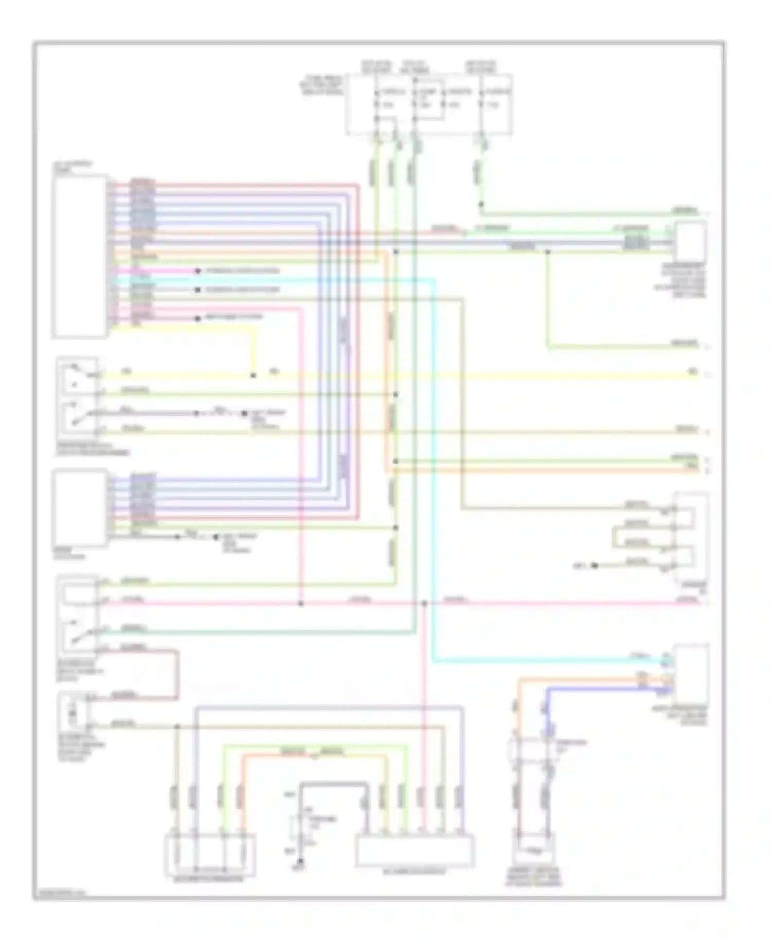 Legacy Subaru BL/BP facelift (2006-2009): Manual a/c circuit (1 of 2)
