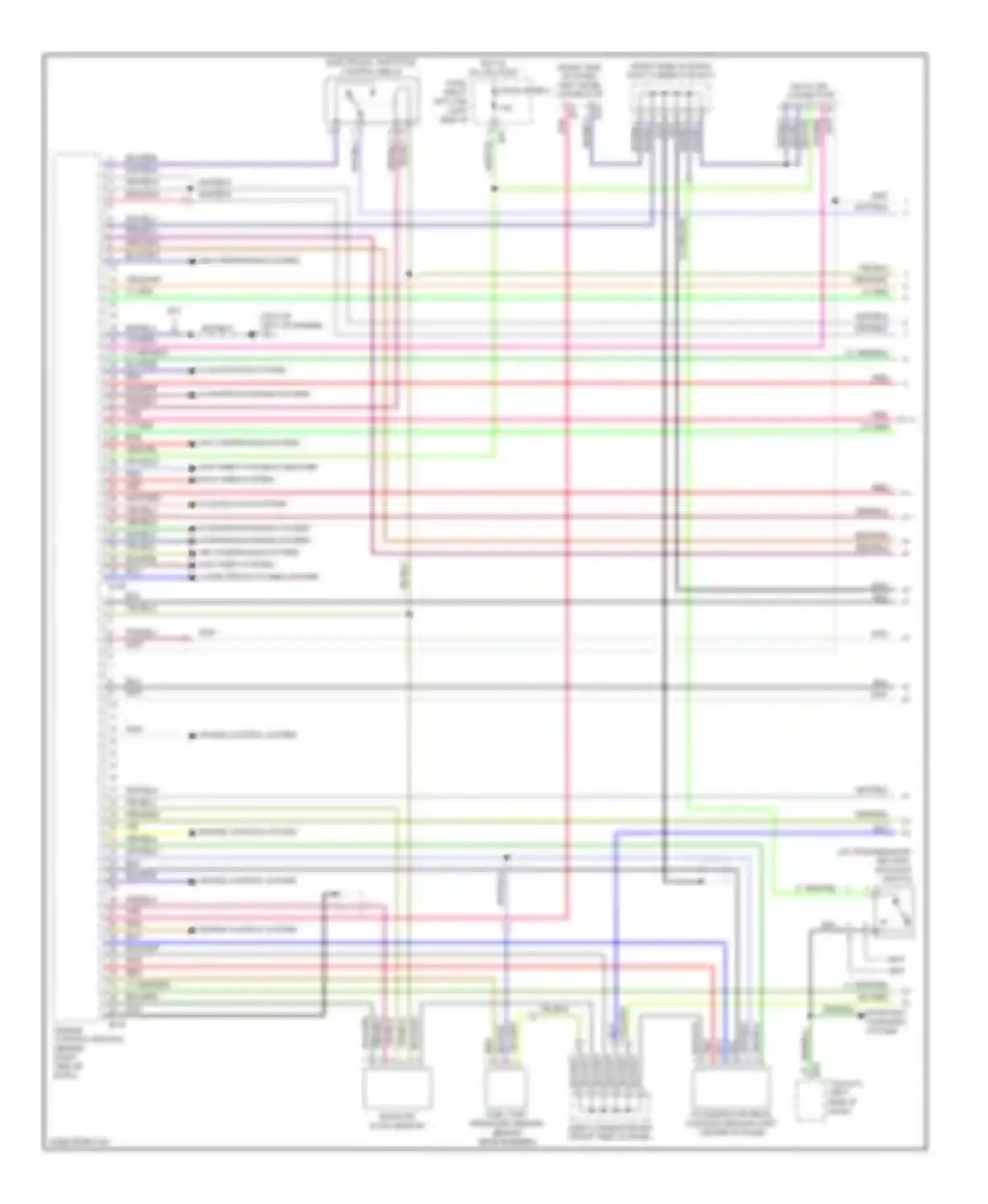 Legacy Subaru BL/BP facelift (2006-2009): Wiring diagram engine performance 2.5l turbo (1 of 5)