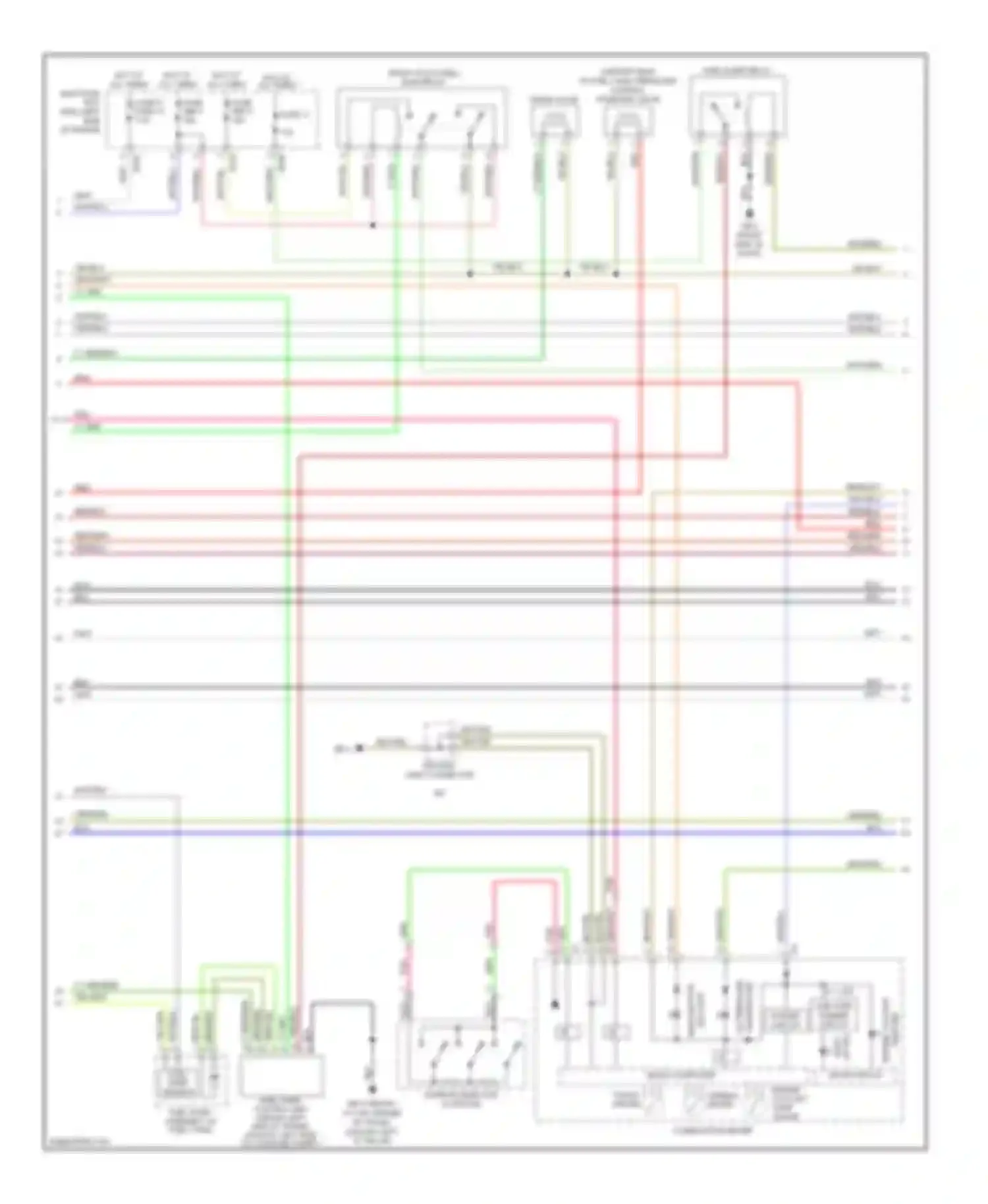 Legacy Subaru BL/BP facelift (2006-2009): Wiring diagram engine performance 2.5l turbo (2 of 5)