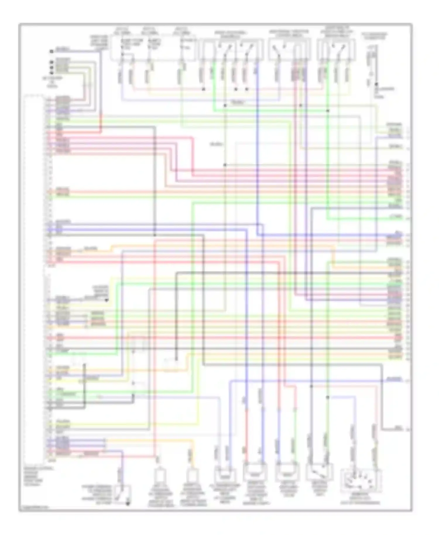 Legacy Subaru BL/BP facelift (2006-2009): Wiring diagram engine performance 2.5l (1 of 4)