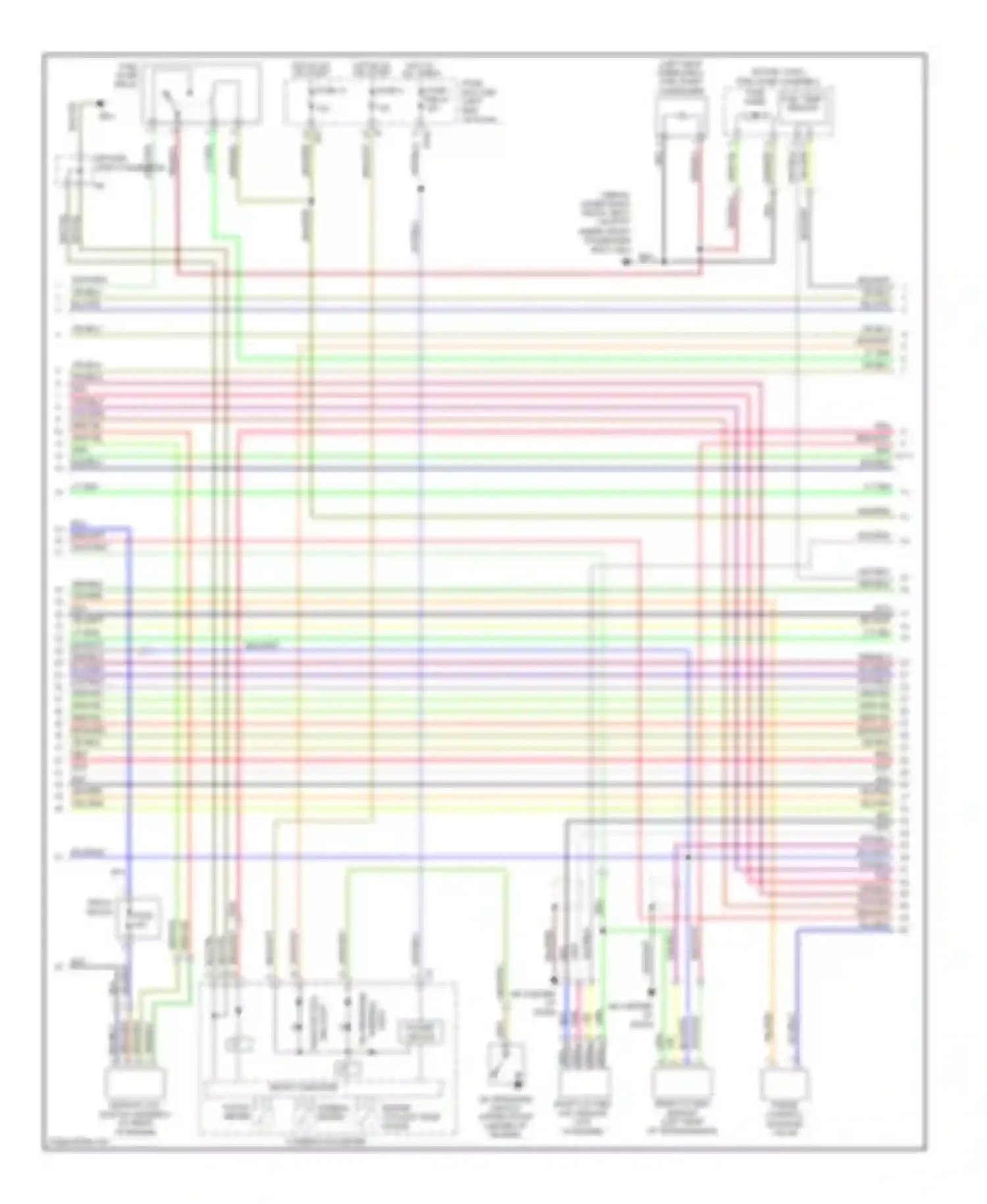 Legacy Subaru BL/BP facelift (2006-2009): Wiring diagram engine performance 2.5l (2 of 4)