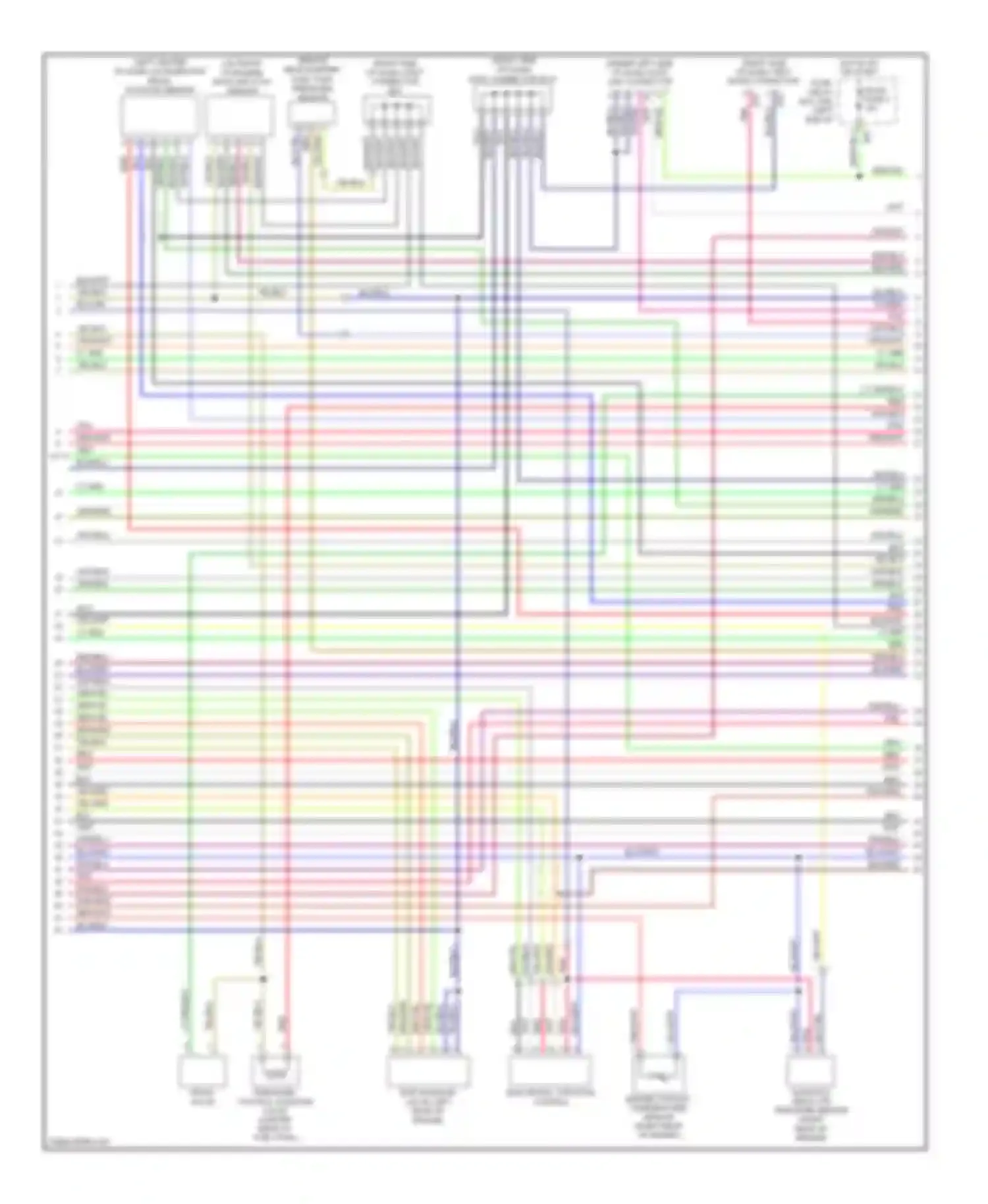 Legacy Subaru BL/BP facelift (2006-2009): Wiring diagram engine performance 2.5l (3 of 4)